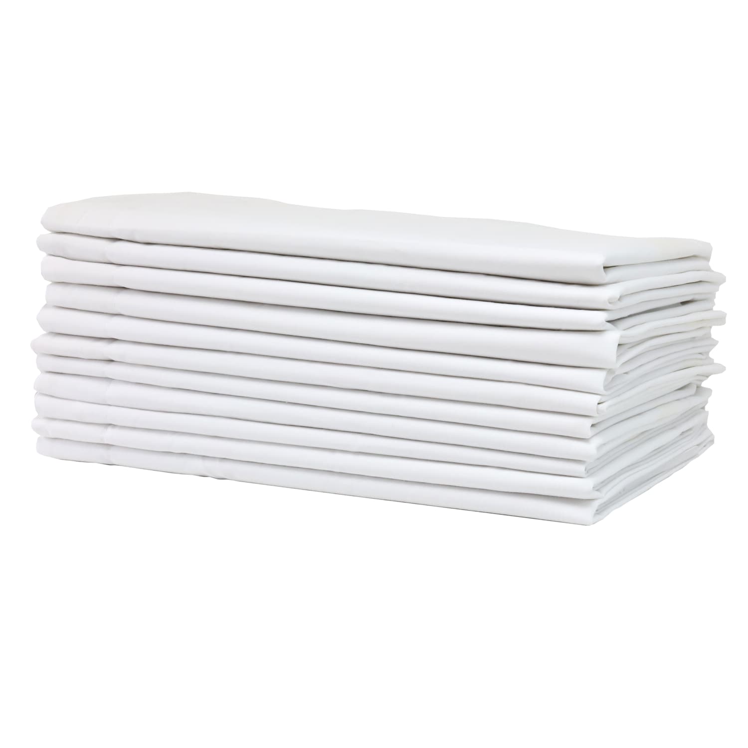1888 Mills Suite Touch Standard Pillow Shams, 21in x 27in, White, Case of 288