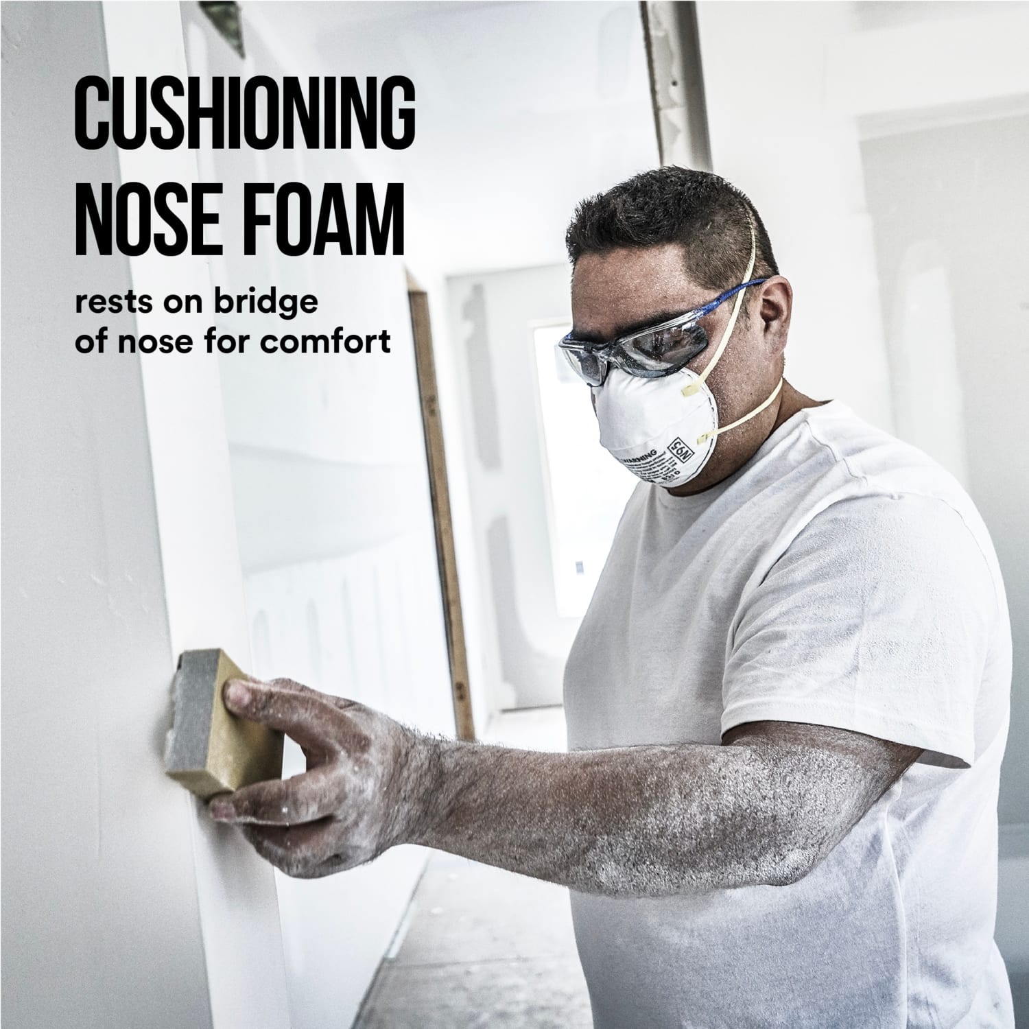 3M Performance Disposable Paint Prep Respirator N95, White, Pack Of 20 - Image 4
