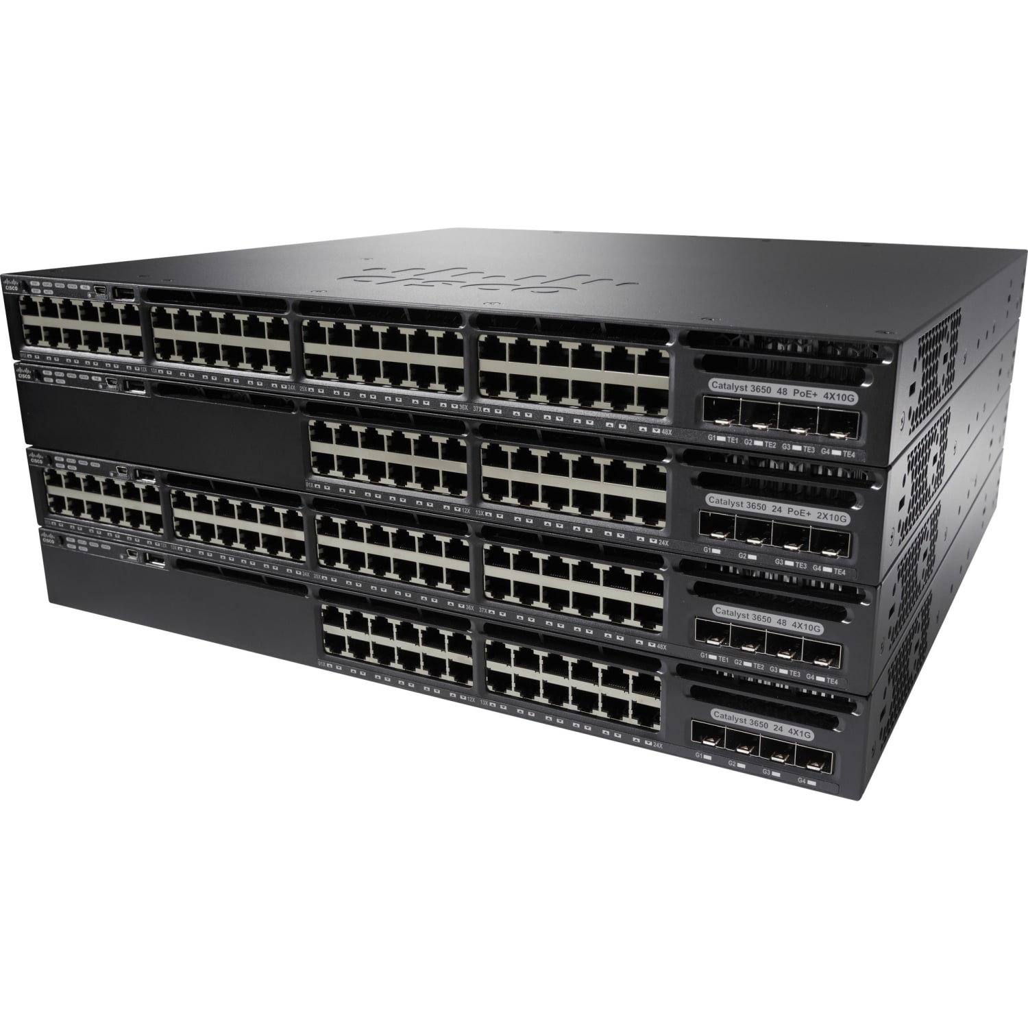 Cisco Catalyst 3650-8X24PD-L Switch - 24 Ports - Manageable - 10 Gigabit Ethernet, Gigabit Ethernet - WSC36508X24PDL