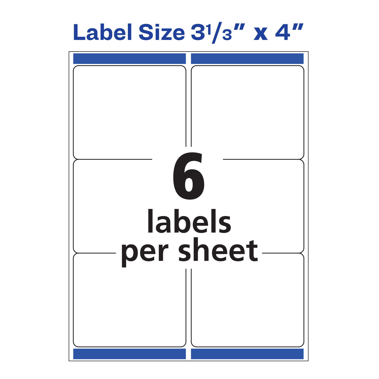 Avery Repositionable Permanent Shipping Labels, 55164, 3 1/3in x 4in, White, Box Of 600 - Image 5