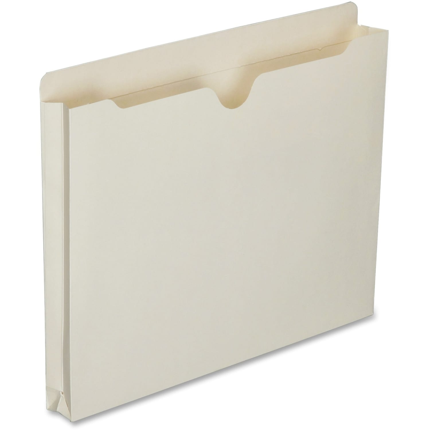 SKILCRAFT Manila Double-Ply Tab Expanding File Jackets, 1in Expansion, Letter Size Paper, 8 1/2in x 11in, 30% Recycled, Box Of 50 - Image 3