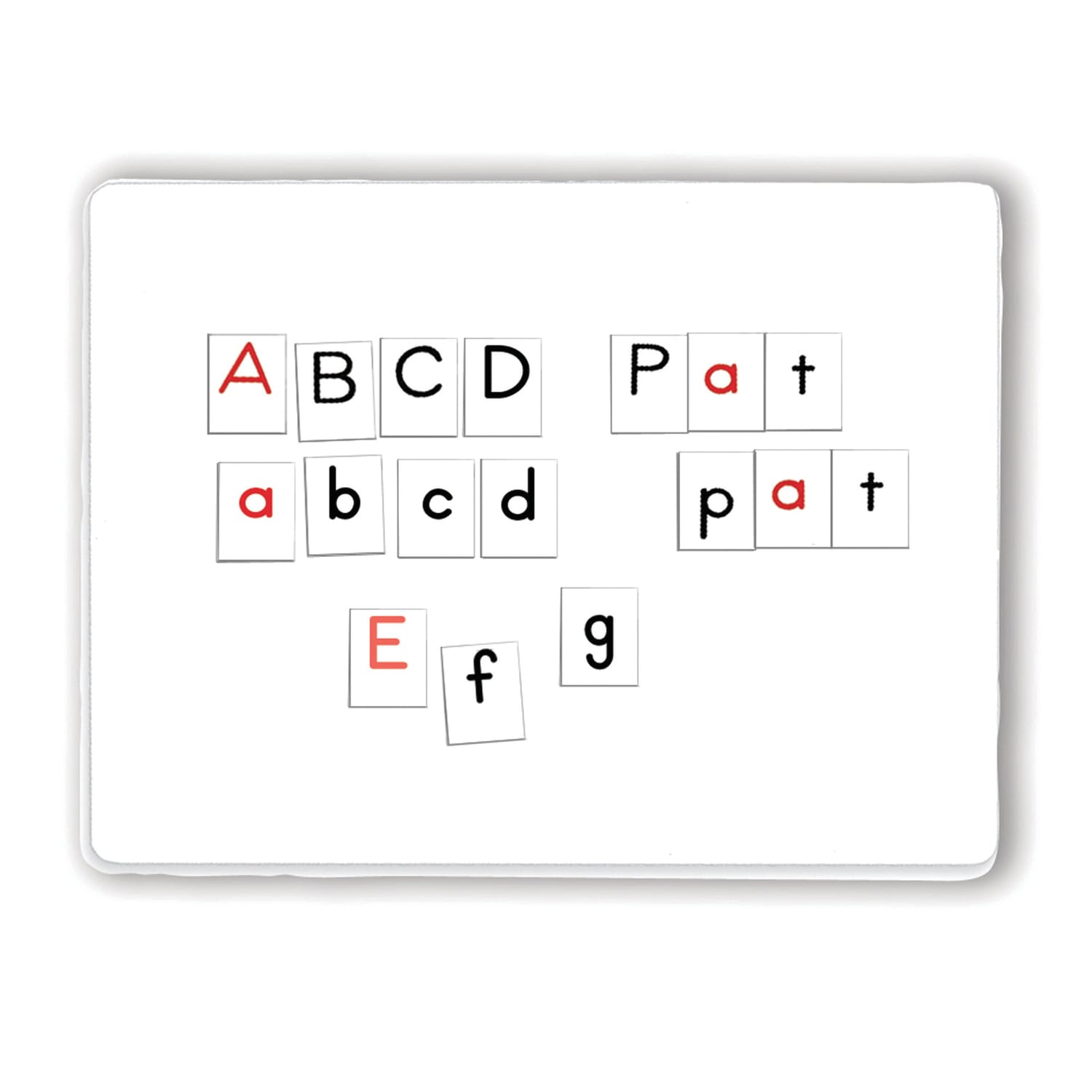 Primary Concepts Magnetic Alphabet Tiles, Red/Black/White, Pack Of 94 Tiles, Pre-K To Grade 4 - Image 3