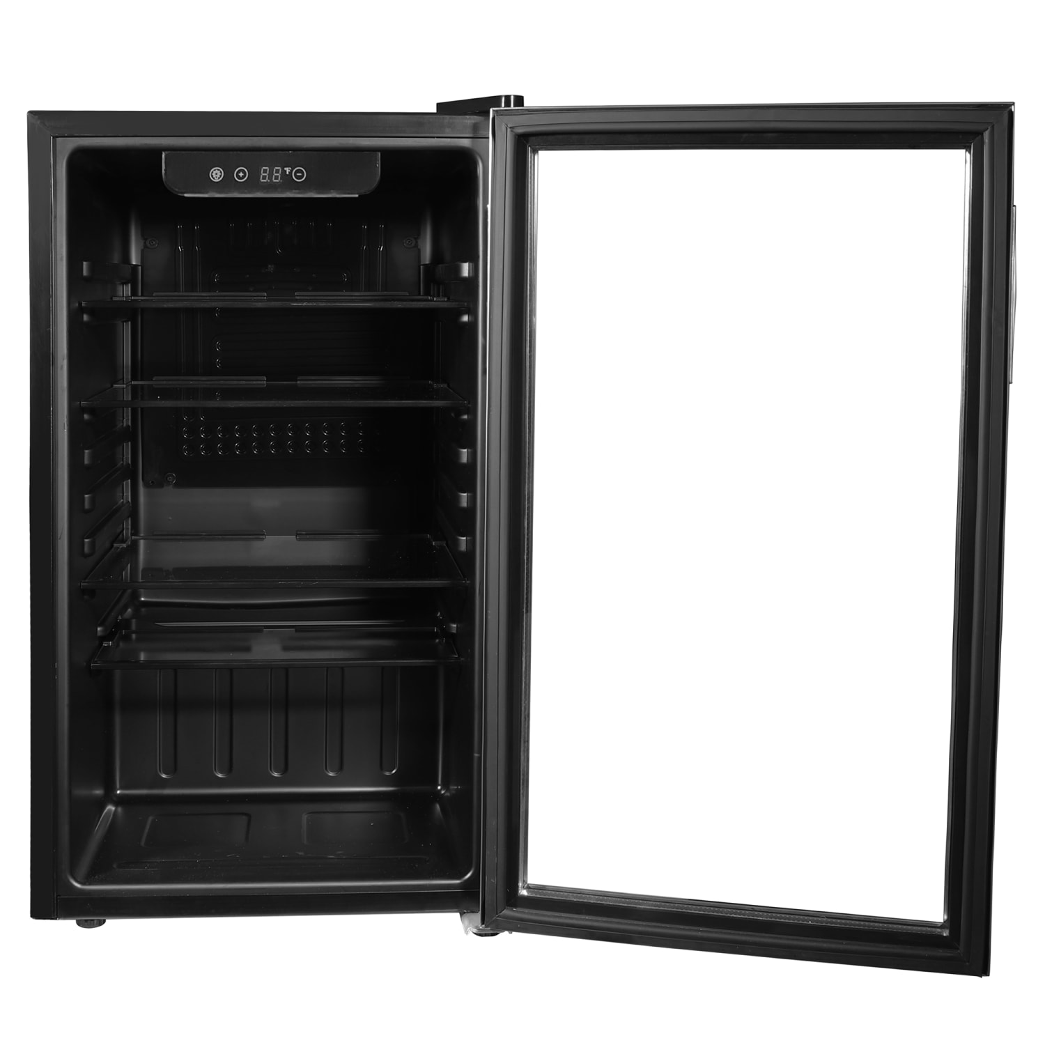 Frigidaire 112-Can Refrigerator with Glass Door, Stainless Steel/Black, EFMIS2415 - Image 6