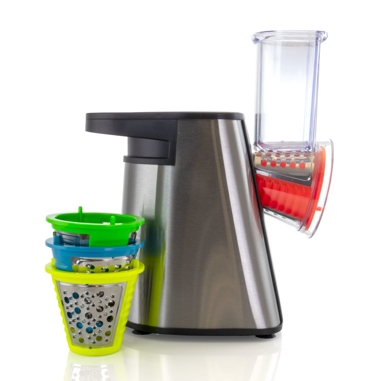MegaChef 4-in-1 Stainless-Steel Electric Salad Maker, Multicolor - Image 4