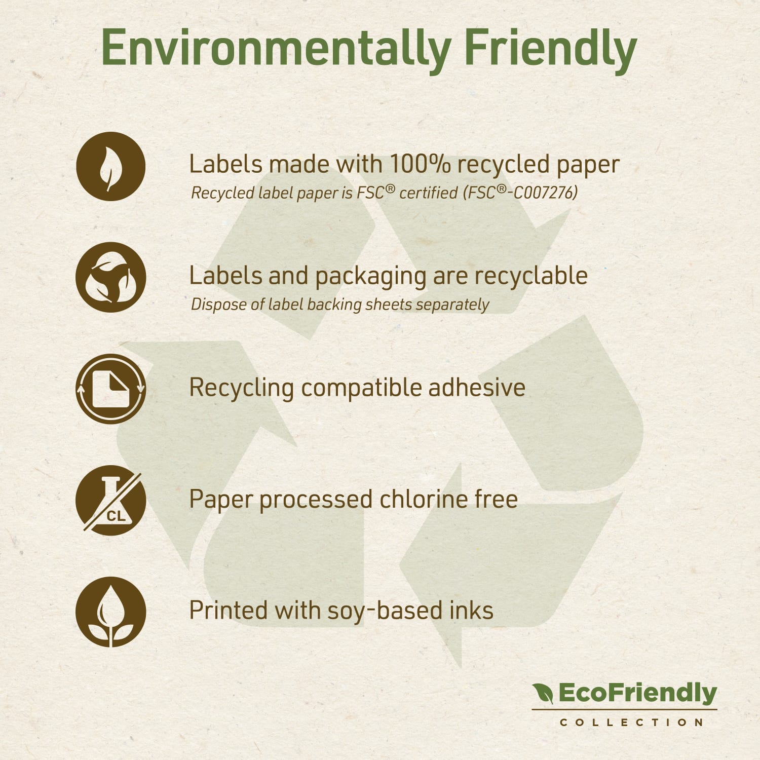 Avery EcoFriendly Permanent Shipping Labels, 48163, 2in x 4in, 100% Recycled, White, Box Of 1,000 - Image 5