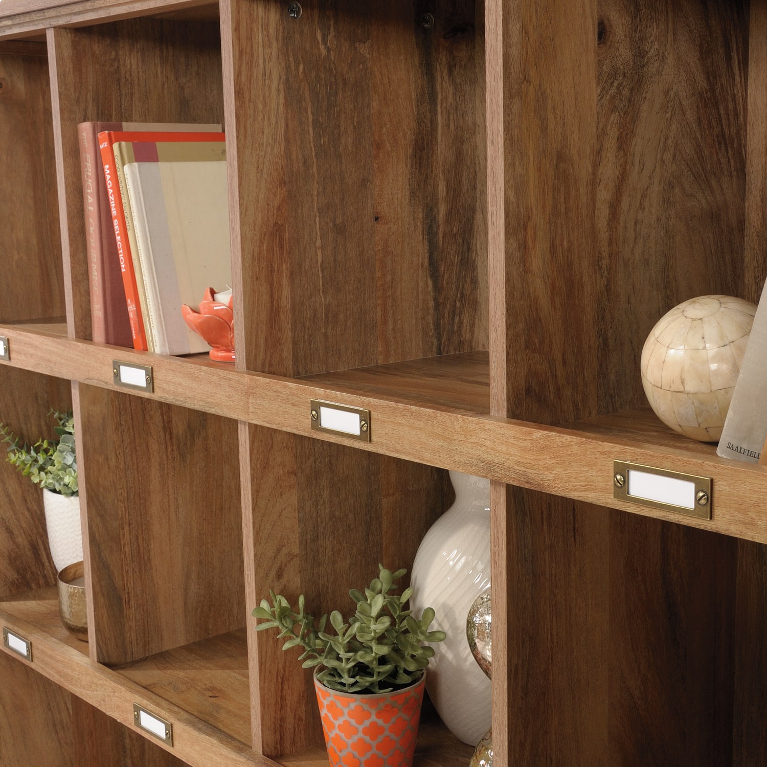 Sauder Barrister Lane 48inH Cubby Bookcase, Sindoori Mango - Image 5
