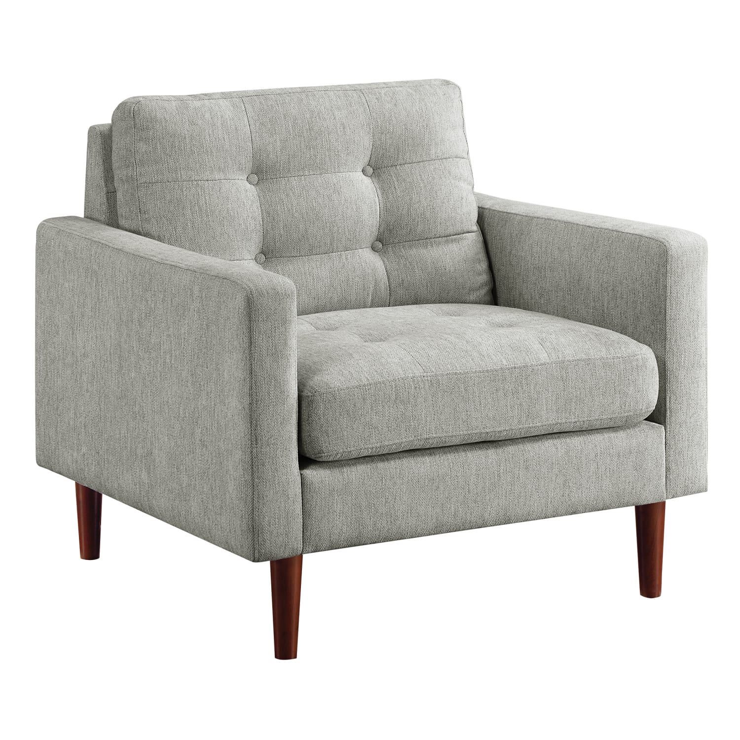 Office Star Grayburn Accent Chair, Smoke/Brown