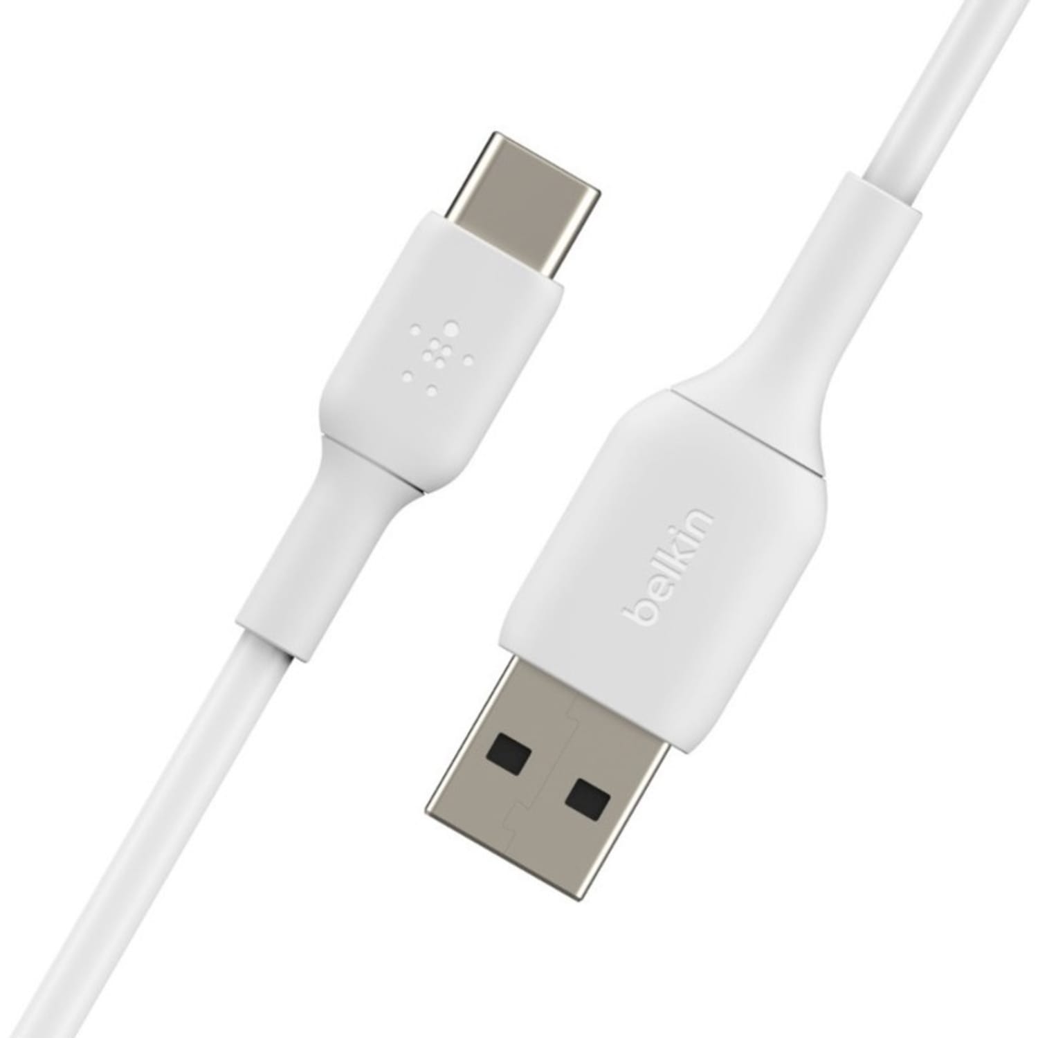 Belkin BoostCharge USB-C to USB-A Cable (1 meter / 3.3 foot, White) - 3.28 ft USB/USB-C Data Transfer Cable - First End: 1 x USB Type C - Male - Second End: 1 x USB Type A - Male - White - Image 4