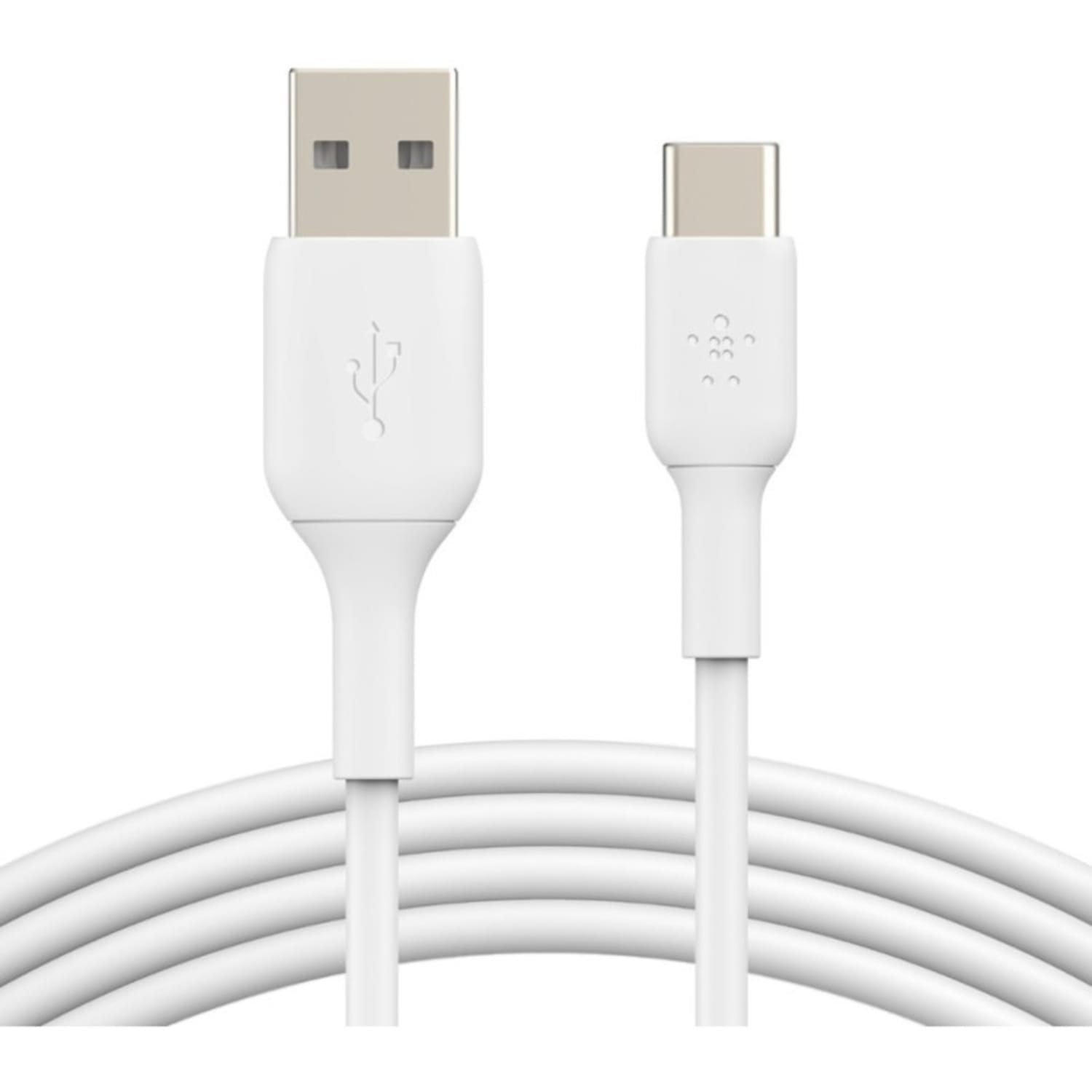 Belkin BoostCharge USB-C to USB-A Cable (1 meter / 3.3 foot, White) - 3.28 ft USB/USB-C Data Transfer Cable - First End: 1 x USB Type C - Male - Second End: 1 x USB Type A - Male - White - Image 6