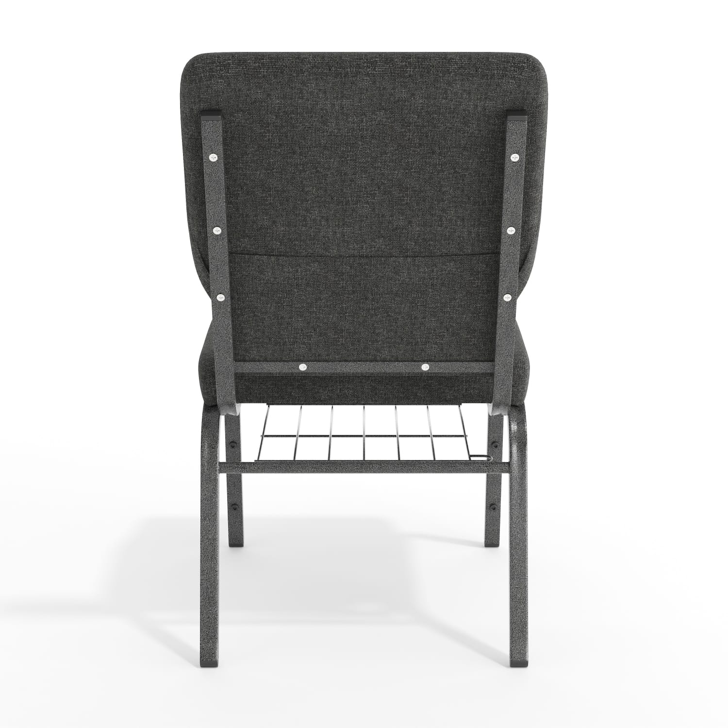 Flash Furniture HERCULES Church Chair With Book Rack, Dark Gray/Silver Vein - Image 9