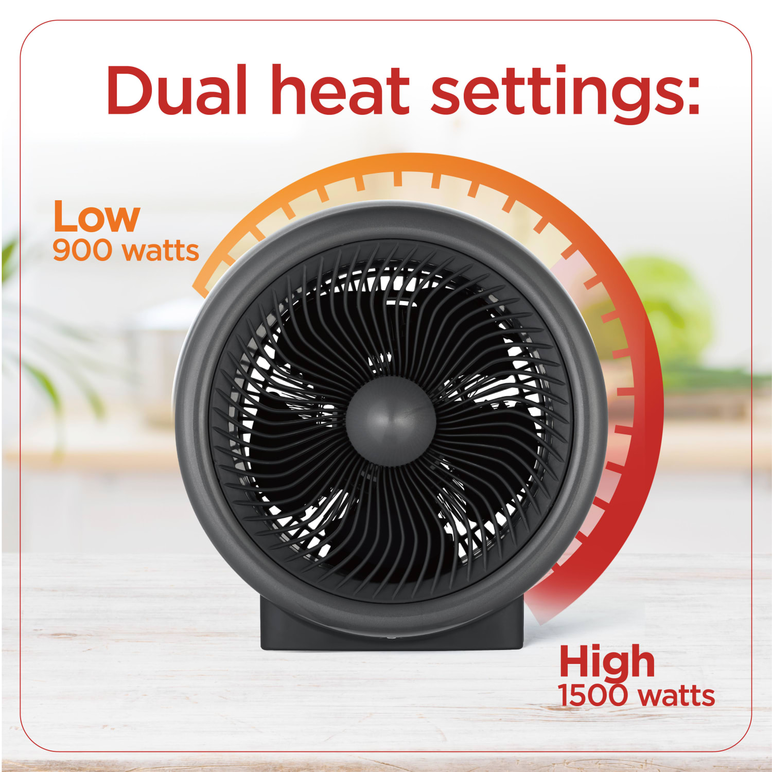 Black+Decker Mini Electric Turbo Personal Space Heater, 10-5/8inH x 10-1/4inW x 7-1/2inD, Black - Image 4