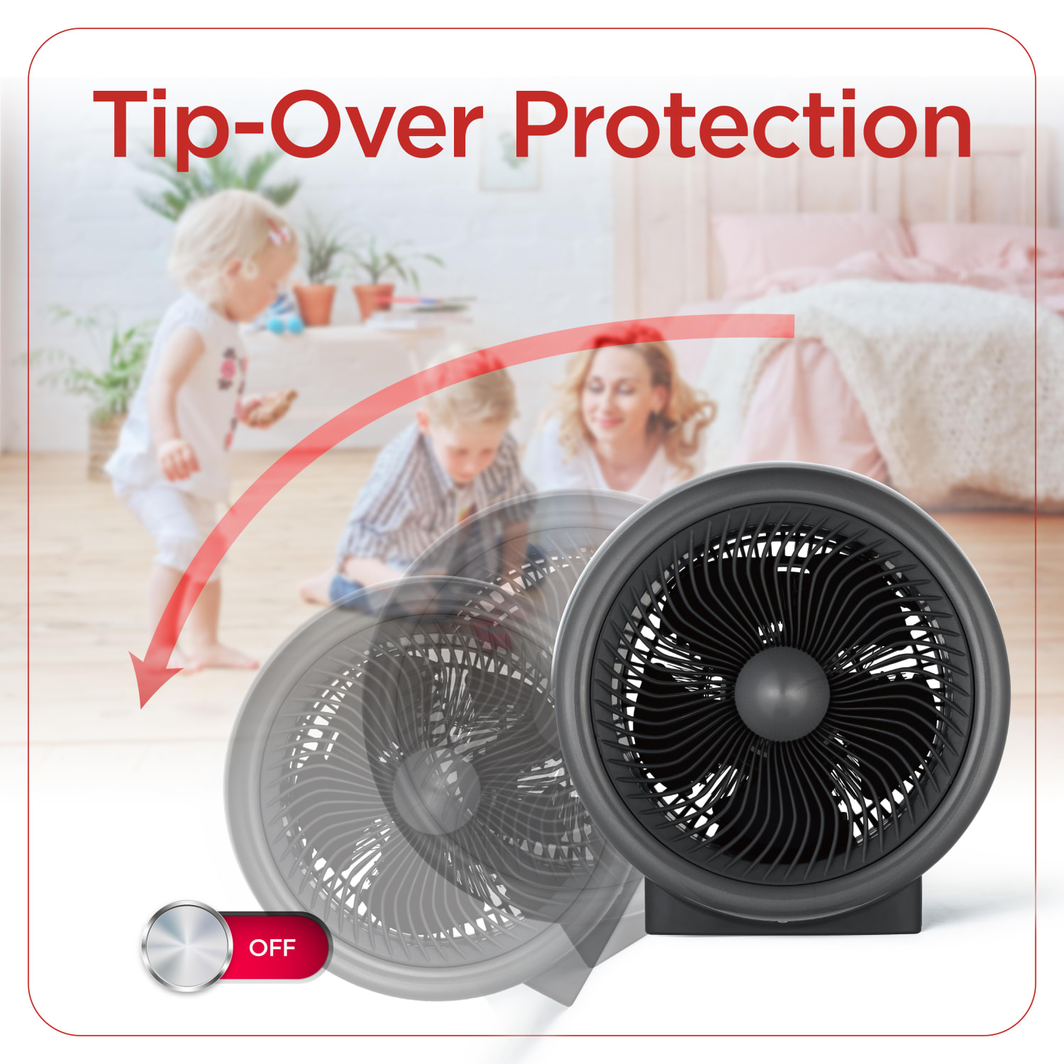 Black+Decker Mini Electric Turbo Personal Space Heater, 10-5/8inH x 10-1/4inW x 7-1/2inD, Black - Image 5