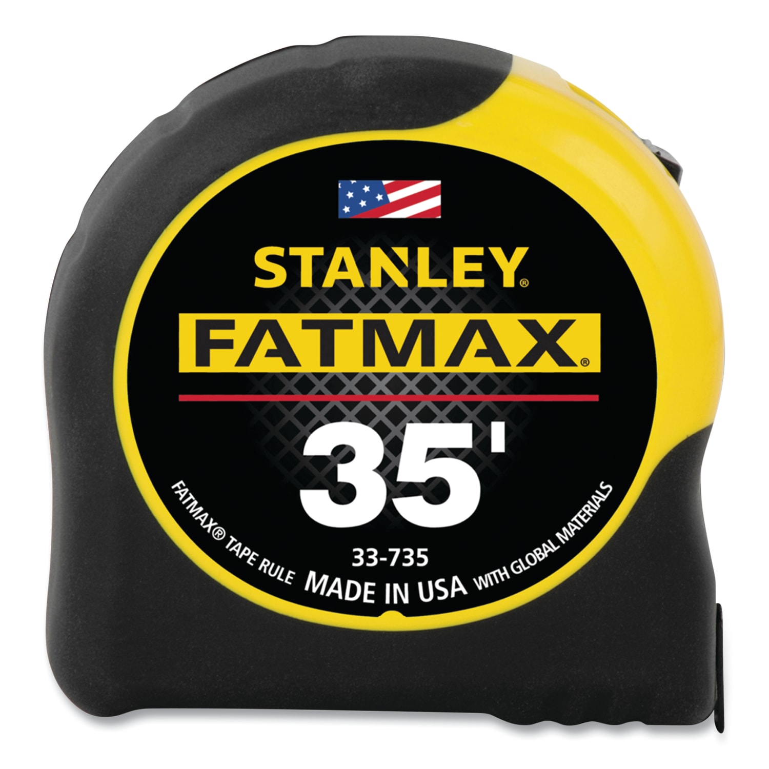 Black+Decker FatMax Classic Tape Measure, 1 1/4 in W x 35 ft L, SAE, Black/Yellow Case