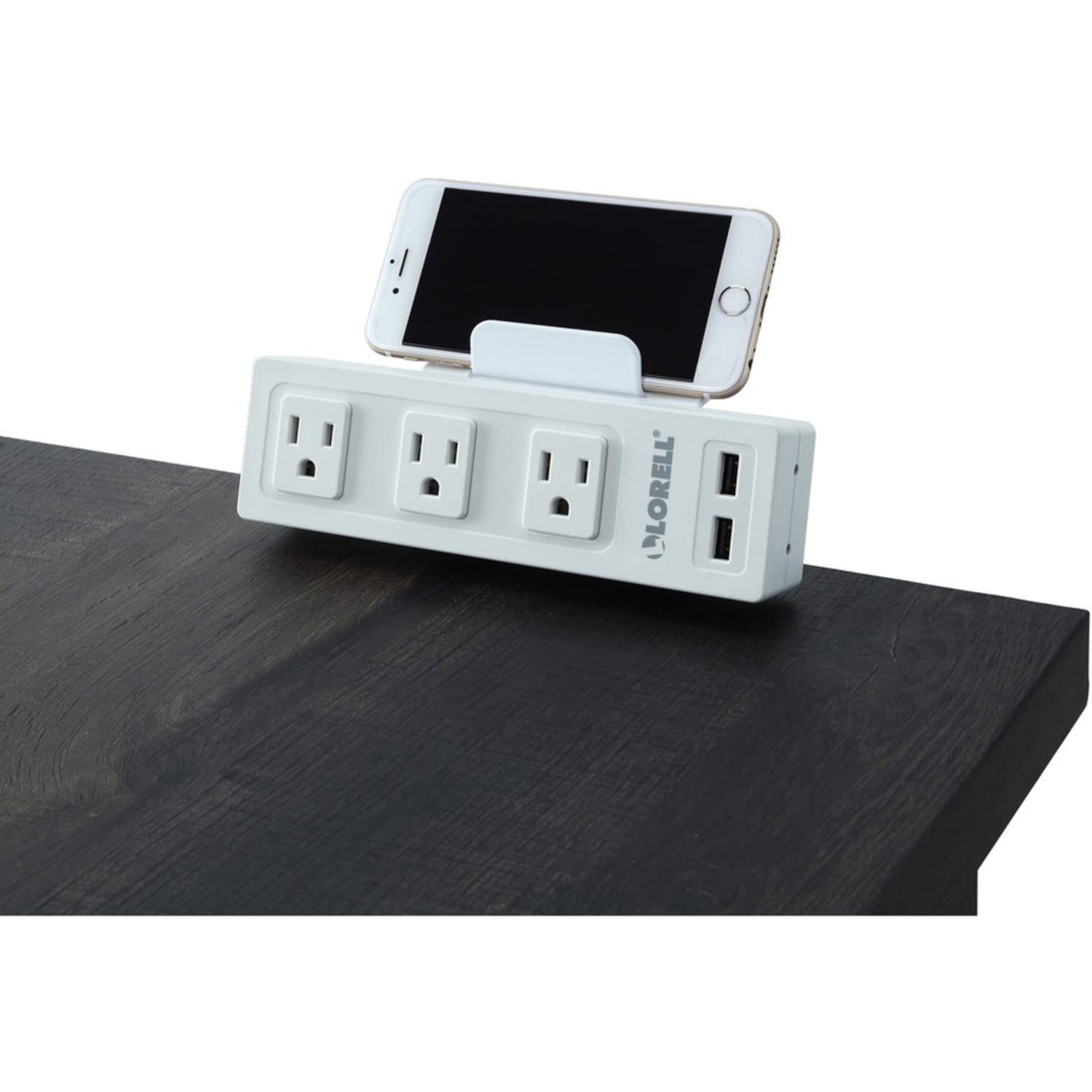 Lorell AC/USB Power Center, Underdesk Mount, White - Image 5
