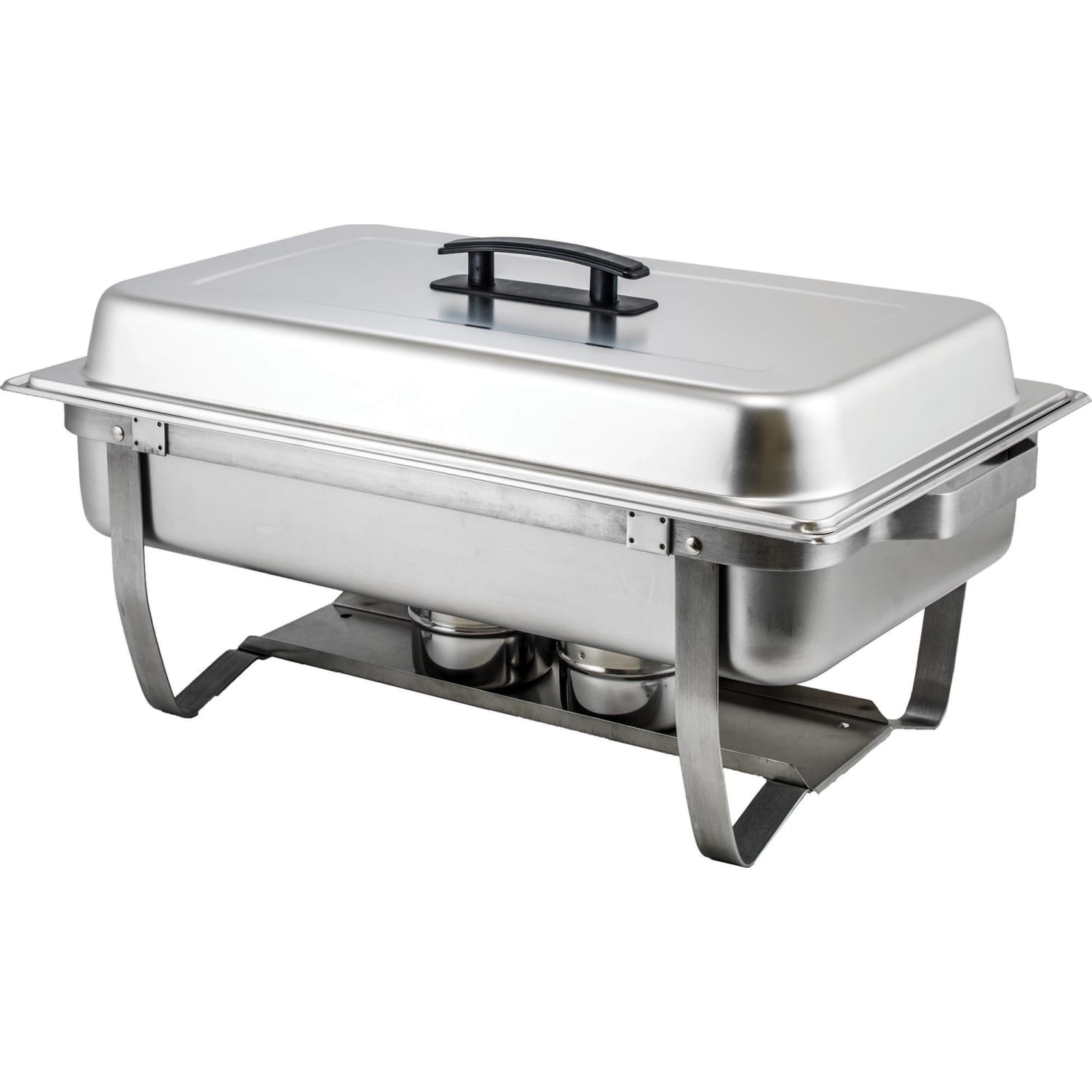 Winco 8-Quart Full-Size Folding Stand Chafer, 11-3/4inH x 23inW x 23inD, Silver