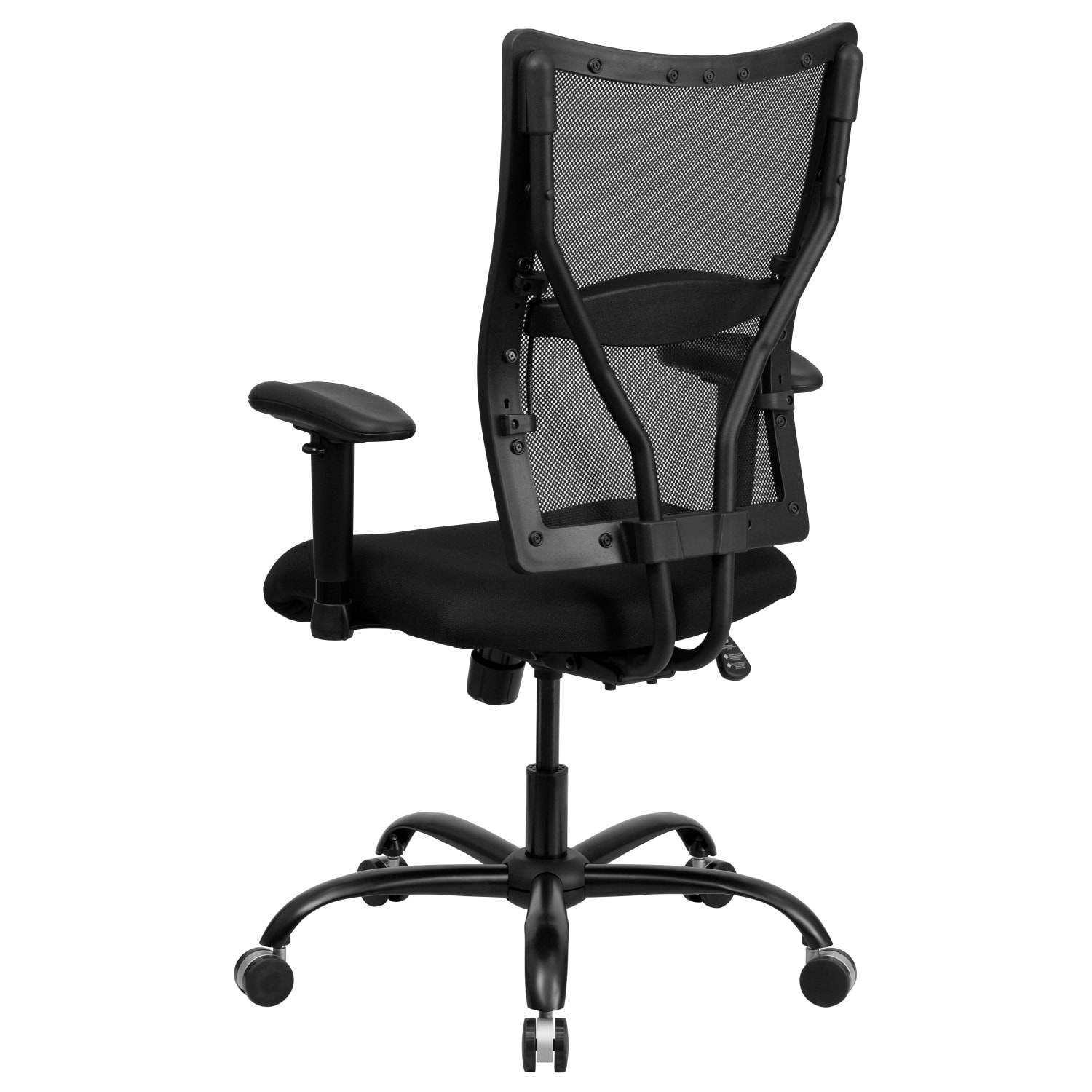 Flash Furniture HERCULES Ergonomic Mesh High-Back Big And Tall Swivel Chair With Adjustable Arms, Black - Image 9