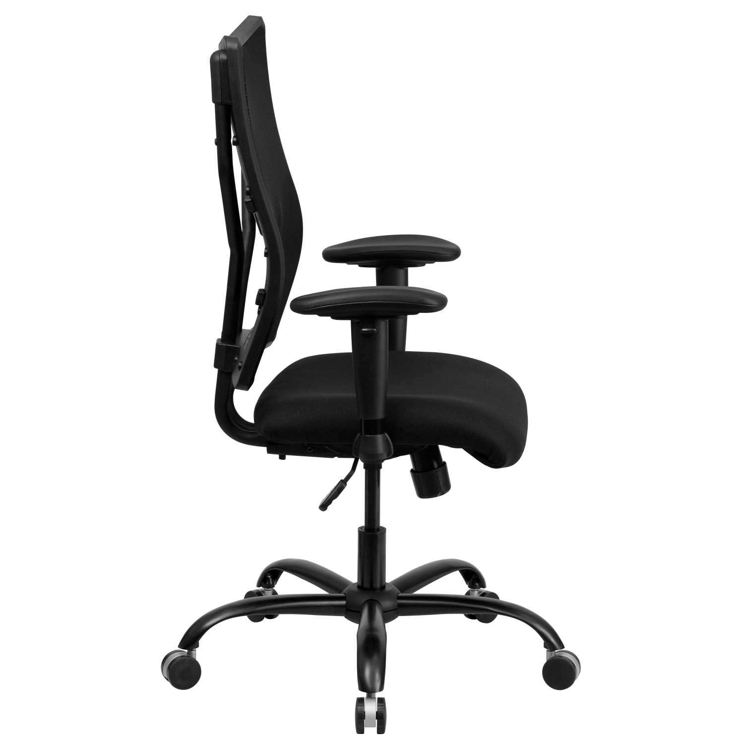 Flash Furniture HERCULES Ergonomic Mesh High-Back Big And Tall Swivel Chair With Adjustable Arms, Black - Image 11