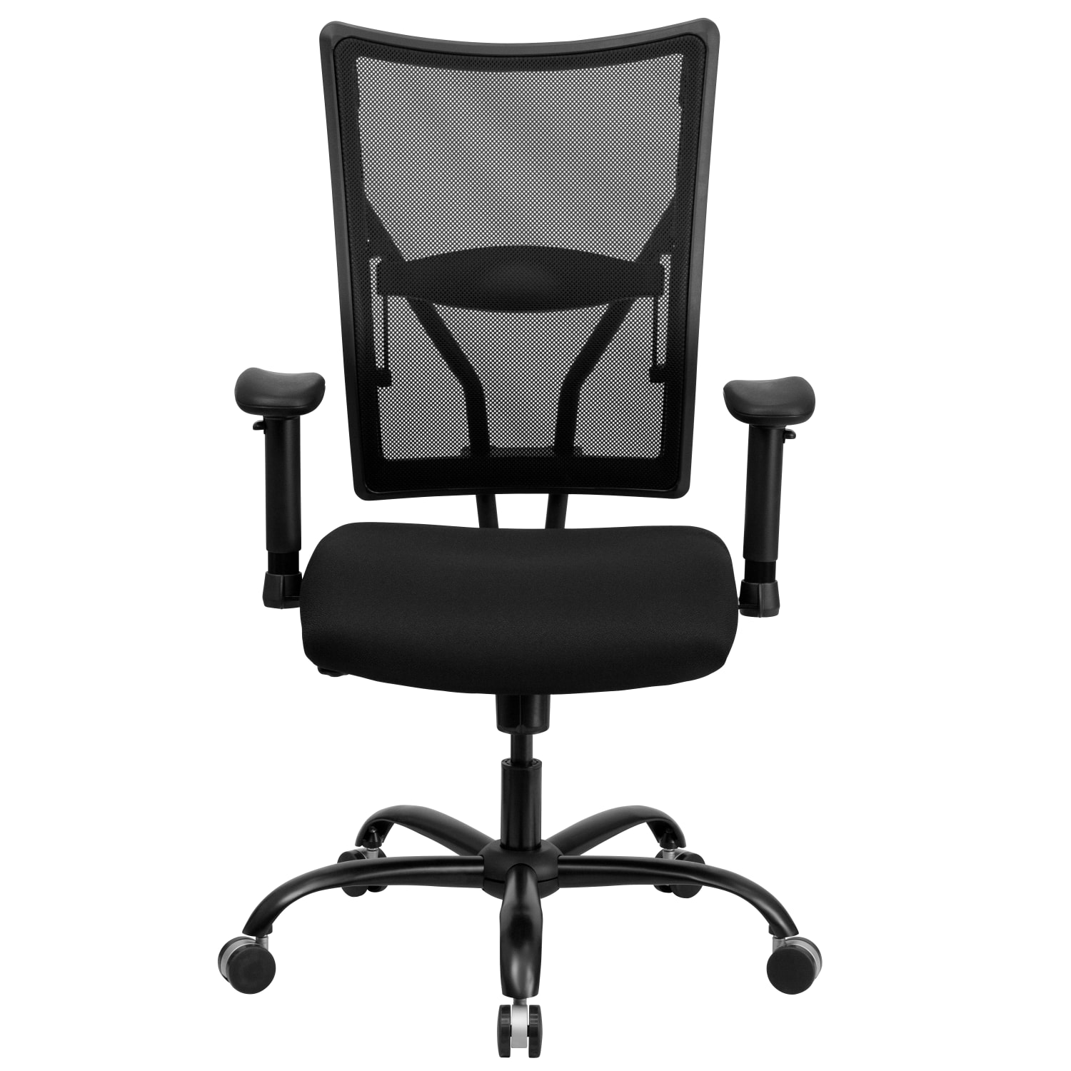 Flash Furniture HERCULES Ergonomic Mesh High-Back Big And Tall Swivel Chair With Adjustable Arms, Black - Image 12