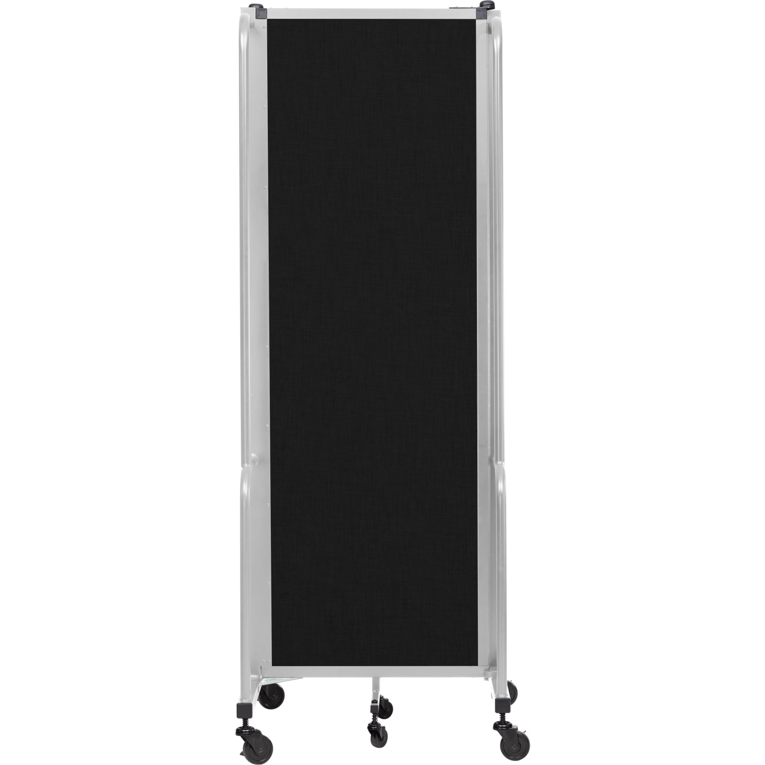 National Public Seating Room Divider, 3 Sections, 72inH x 72inW x 27inD, Black/Gray - Image 3