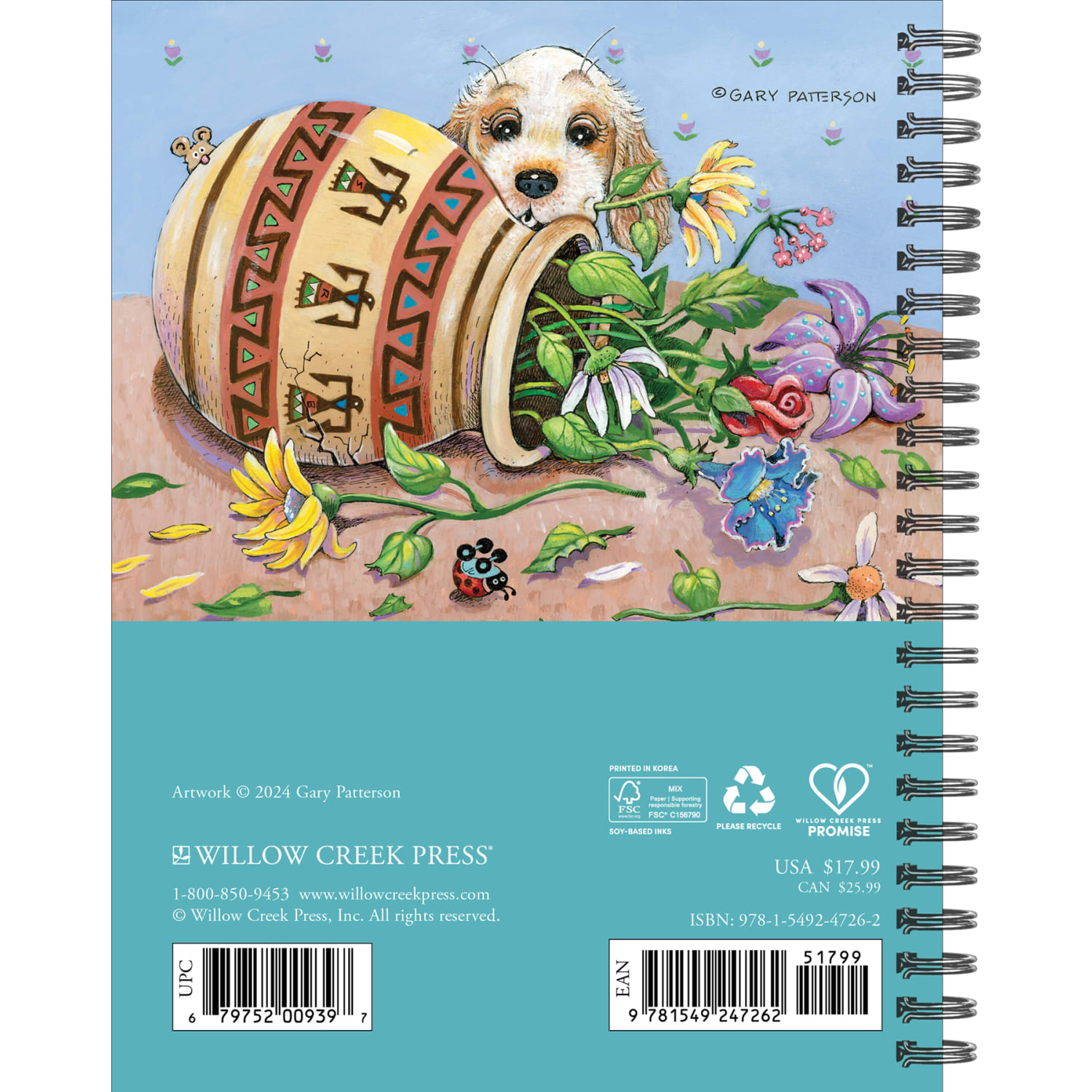 2025 Willow Creek Press Weekly Engagement Planner, 6-1/2in x 8-1/2in, Dog Cartoons by Gary Patterson, January To December, 47262 - Image 6