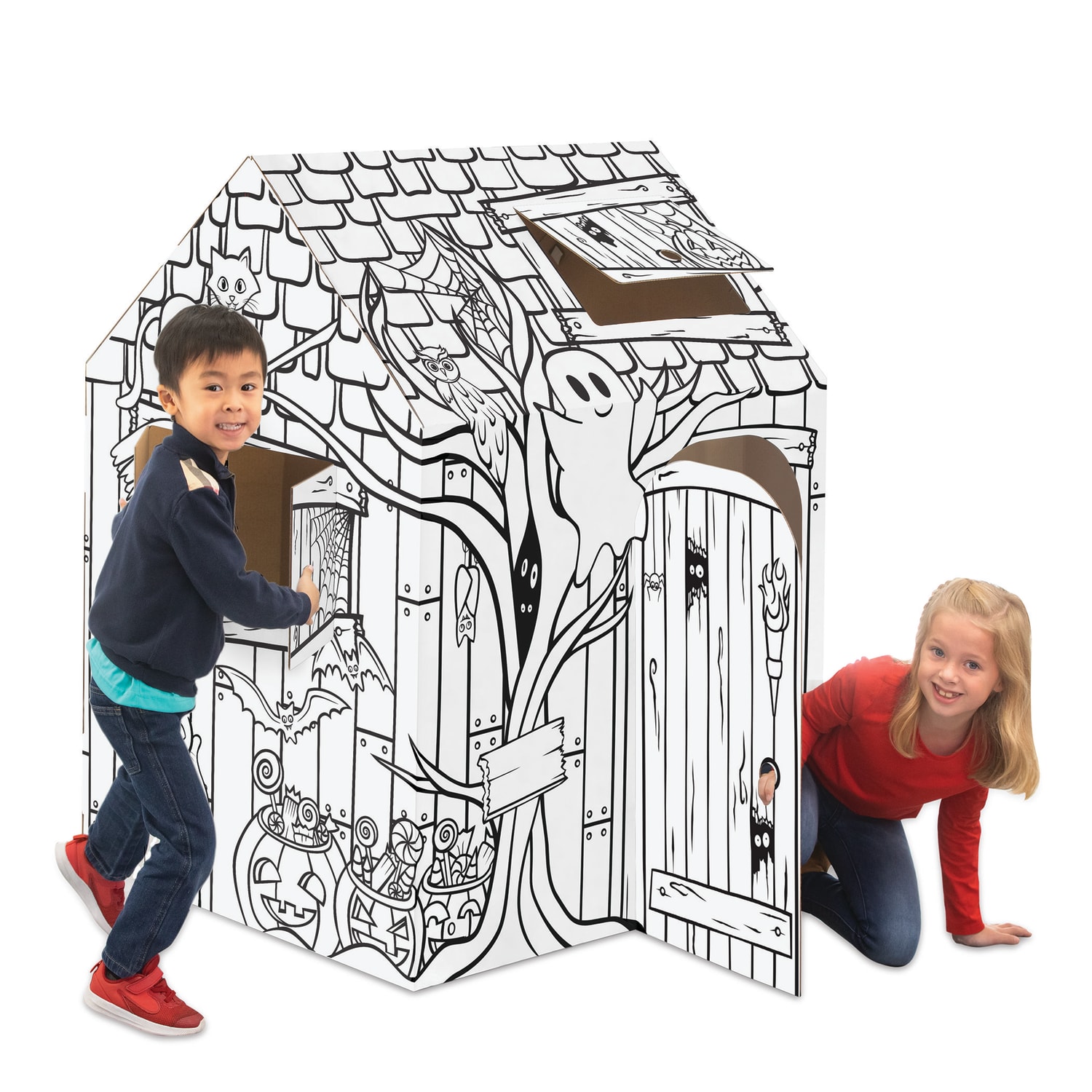 Bankers Box At Play Playhouse, 48inH x 32inW x 38inD, Halloween - Image 3