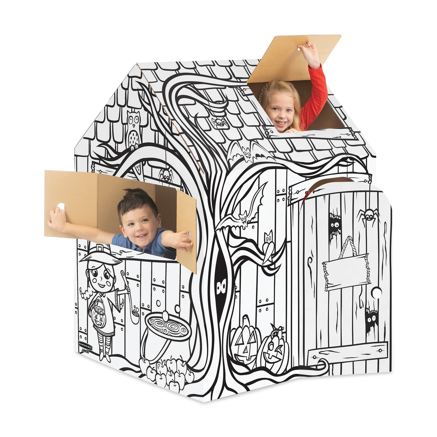 Bankers Box At Play Playhouse, 48inH x 32inW x 38inD, Halloween - Image 4