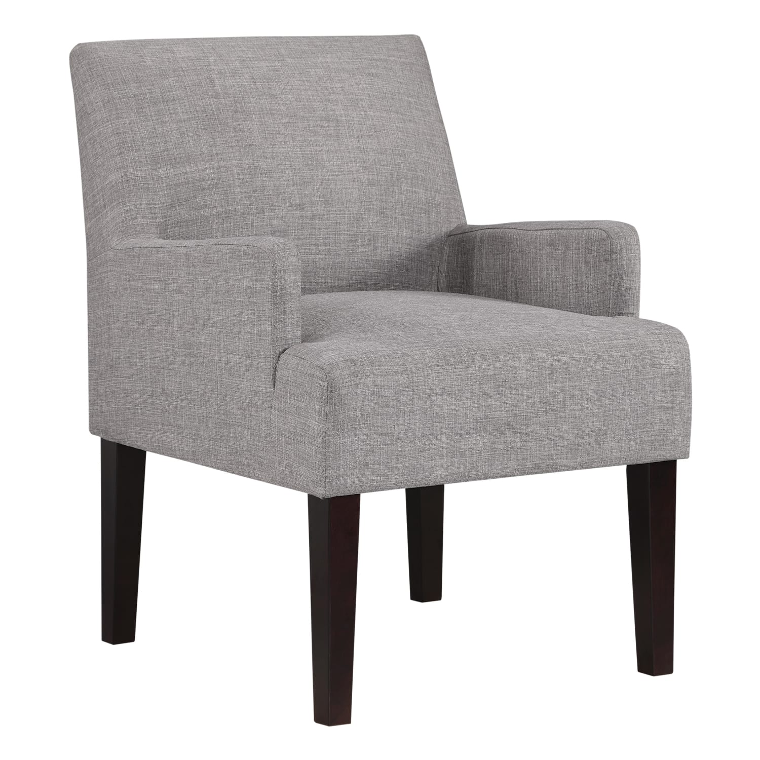 Office Star Main Street Guest Accent Chair, Cement/Brown