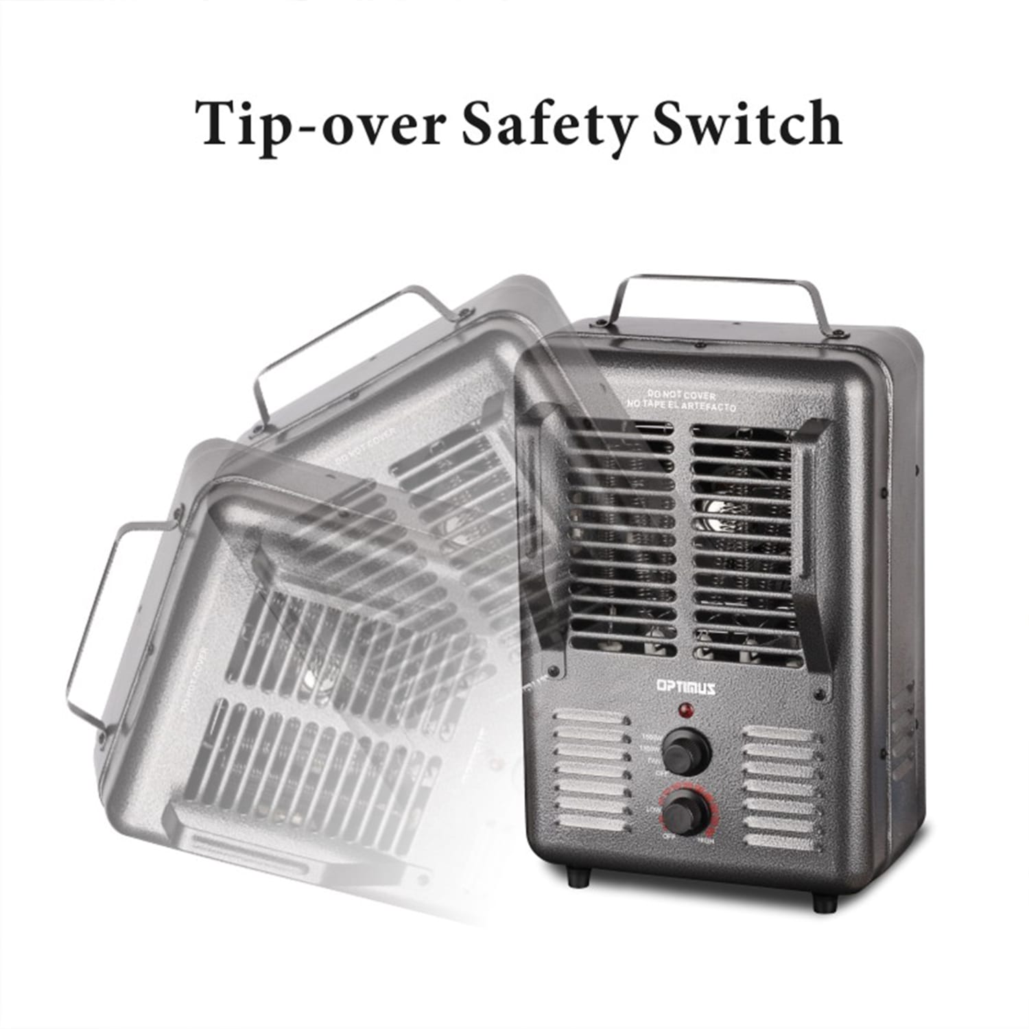 Optimus Portable Utility Heater With Thermostat, Full Size - Image 5