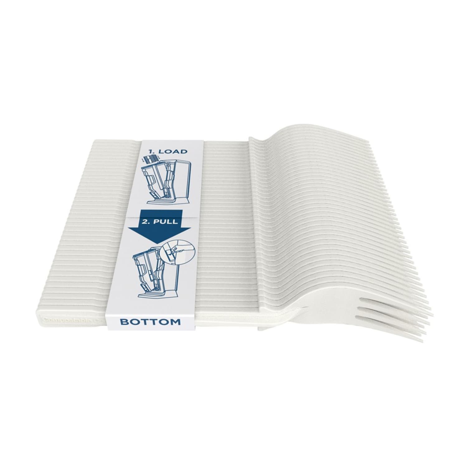 Dixie TriTower Compostable Forks, White, 40 Forks Per Box, Case Of 24 Boxes - Image 4