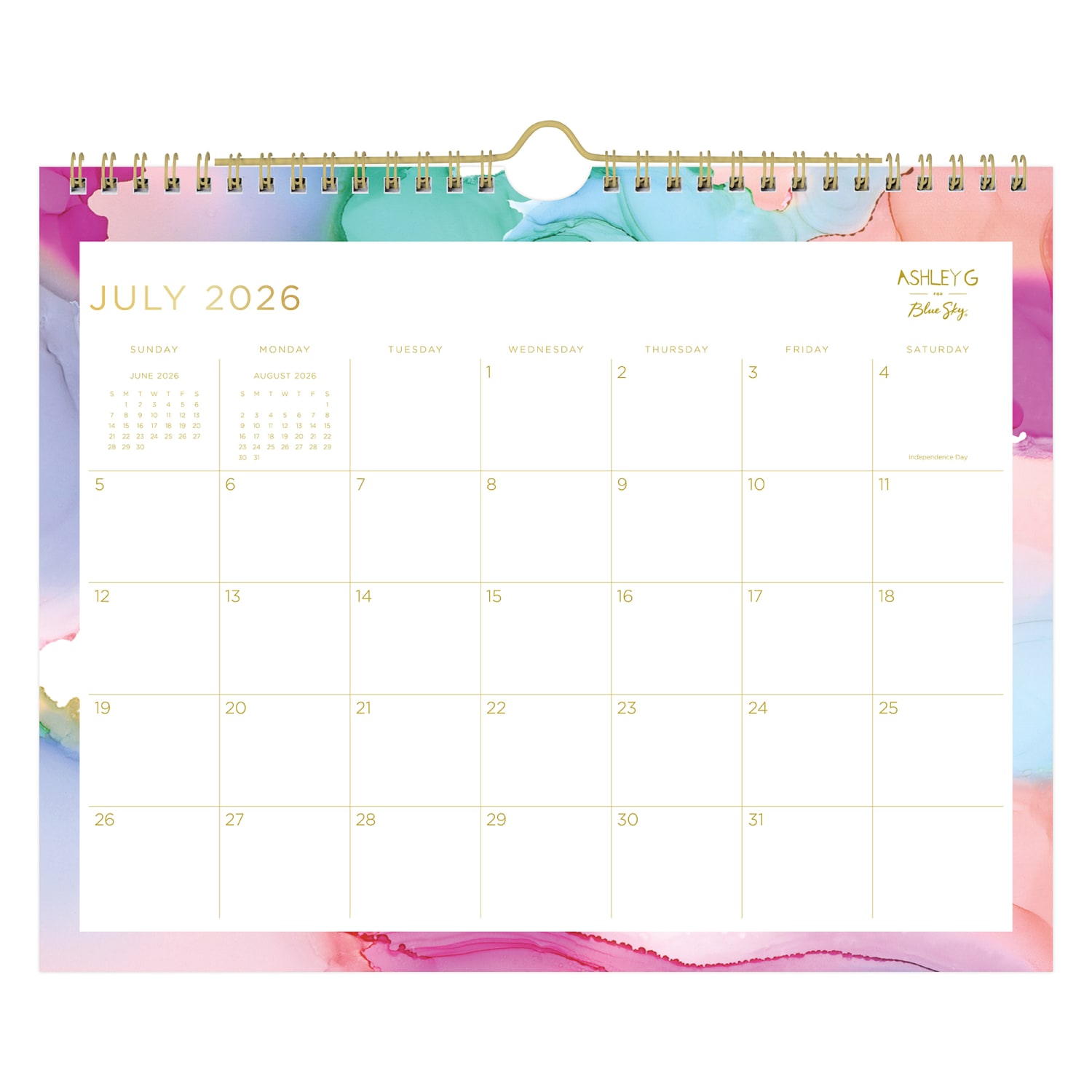 Wall Calendar AG Multi Color Smoke - 11x8.75 AY26-27 Monthly Safety Wirebound - - Image 3