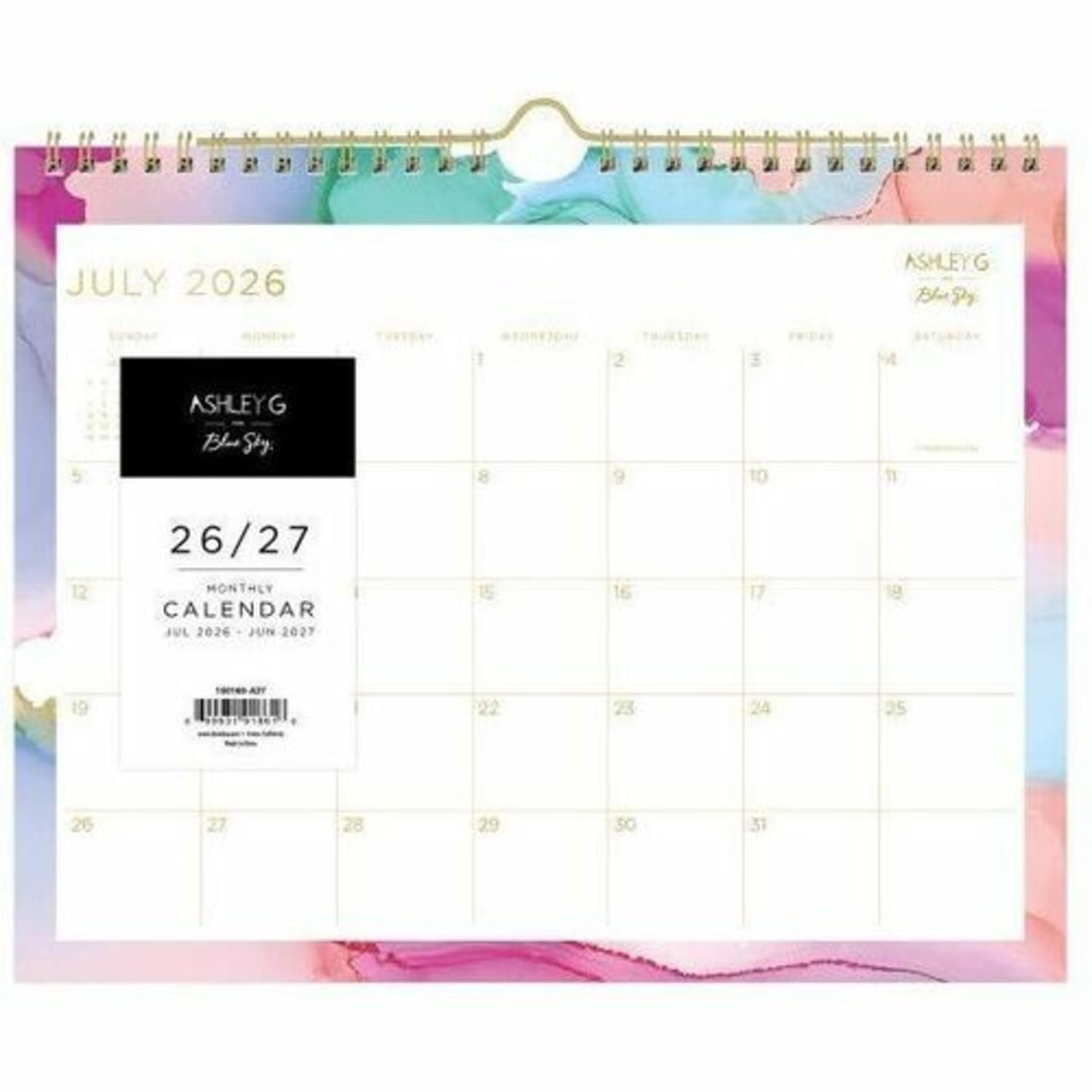 Wall Calendar AG Multi Color Smoke - 11x8.75 AY26-27 Monthly Safety Wirebound - - Image 5