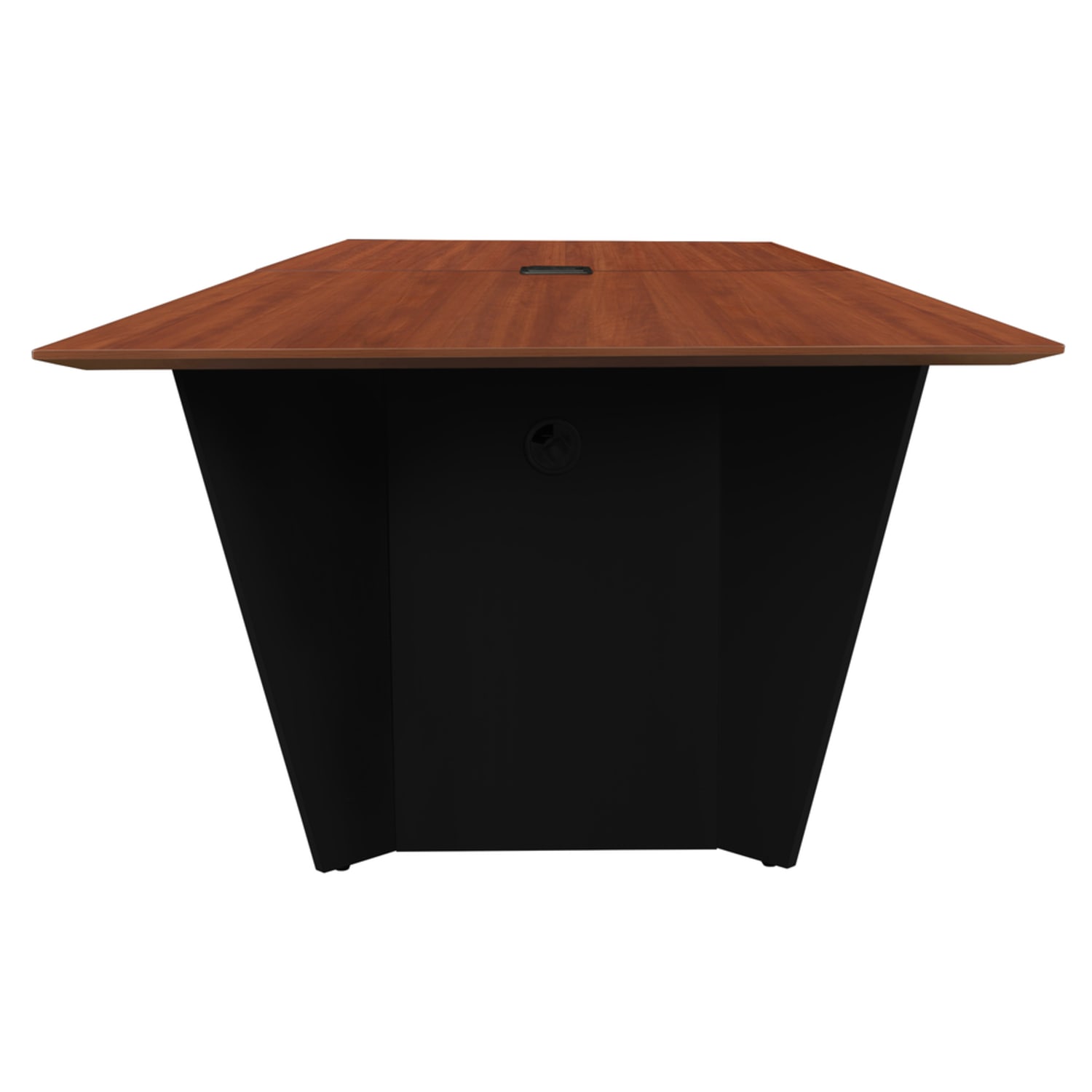 Regency Array Melamine Oval Conference Table, 29inH x 120inW x 48inD, Cherry Black - Image 6