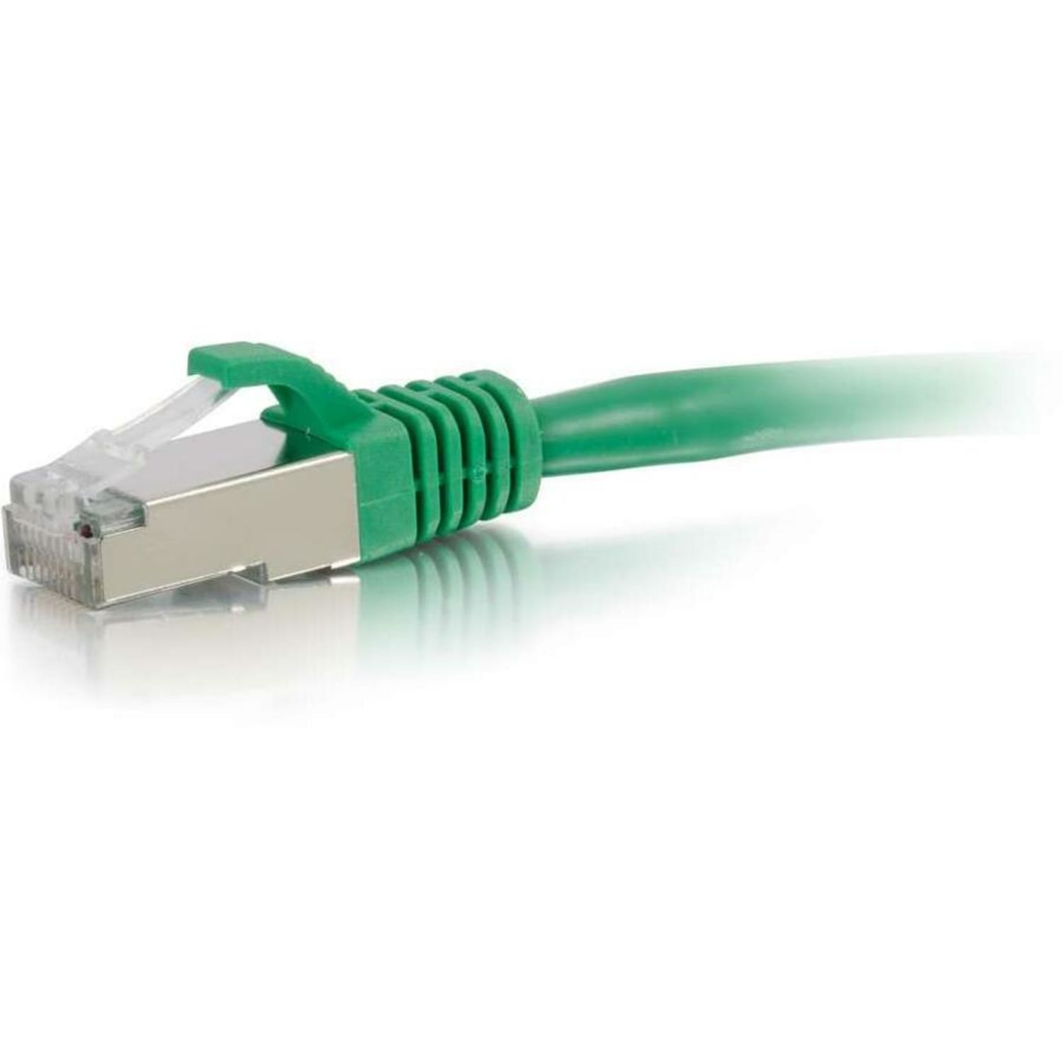 C2G 7ft Cat6 Ethernet Cable - Snagless Shielded (STP) - Green - 7 ft Category 6 Network Cable  - 00831