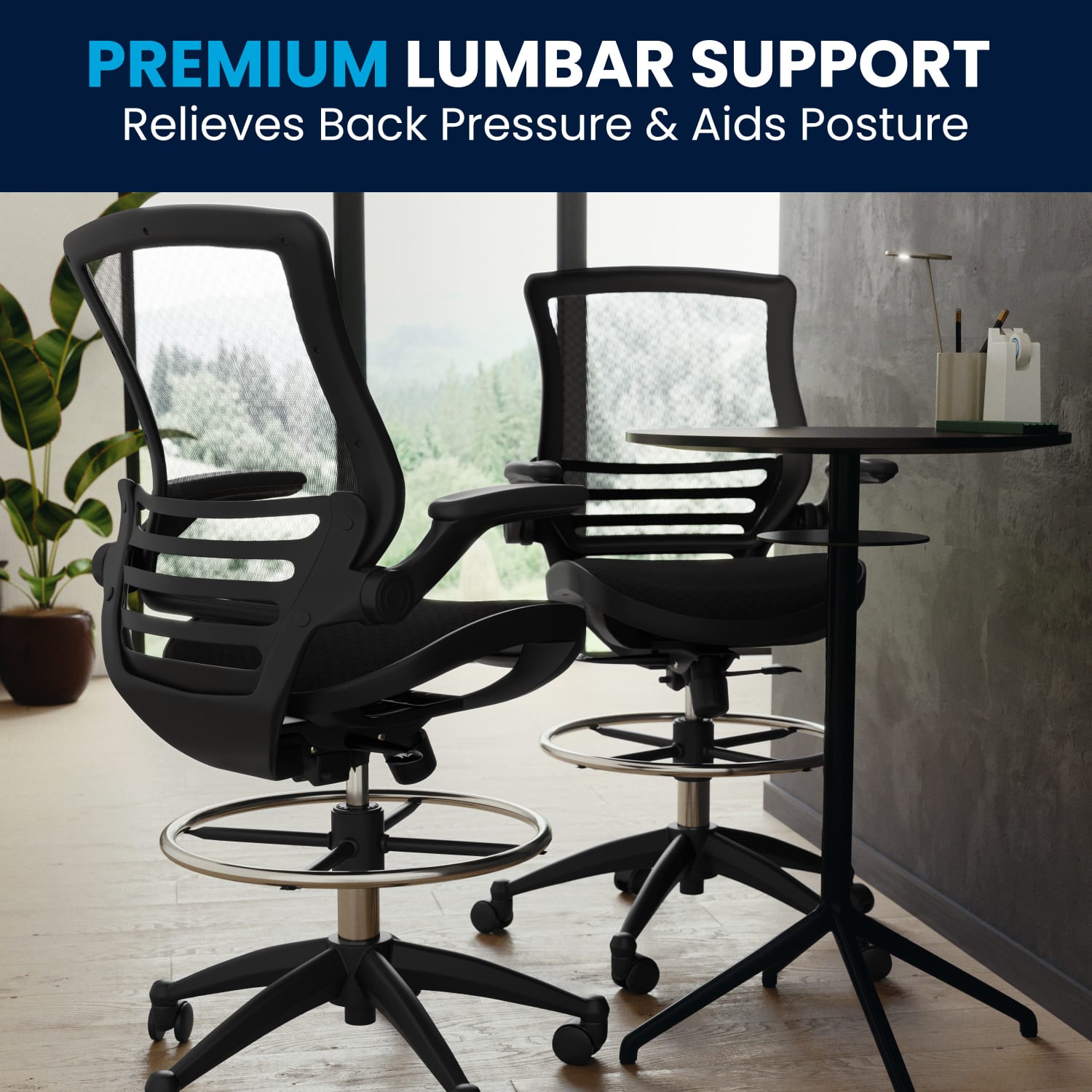 Flash Furniture MidBack Transparent Mesh Drafting Chair with FlipUp Arms Black PopularChairscom Flash Furniture Mid Back Transparent Mesh Drafting Chair with Flip Up Arms Black PopularChairscom