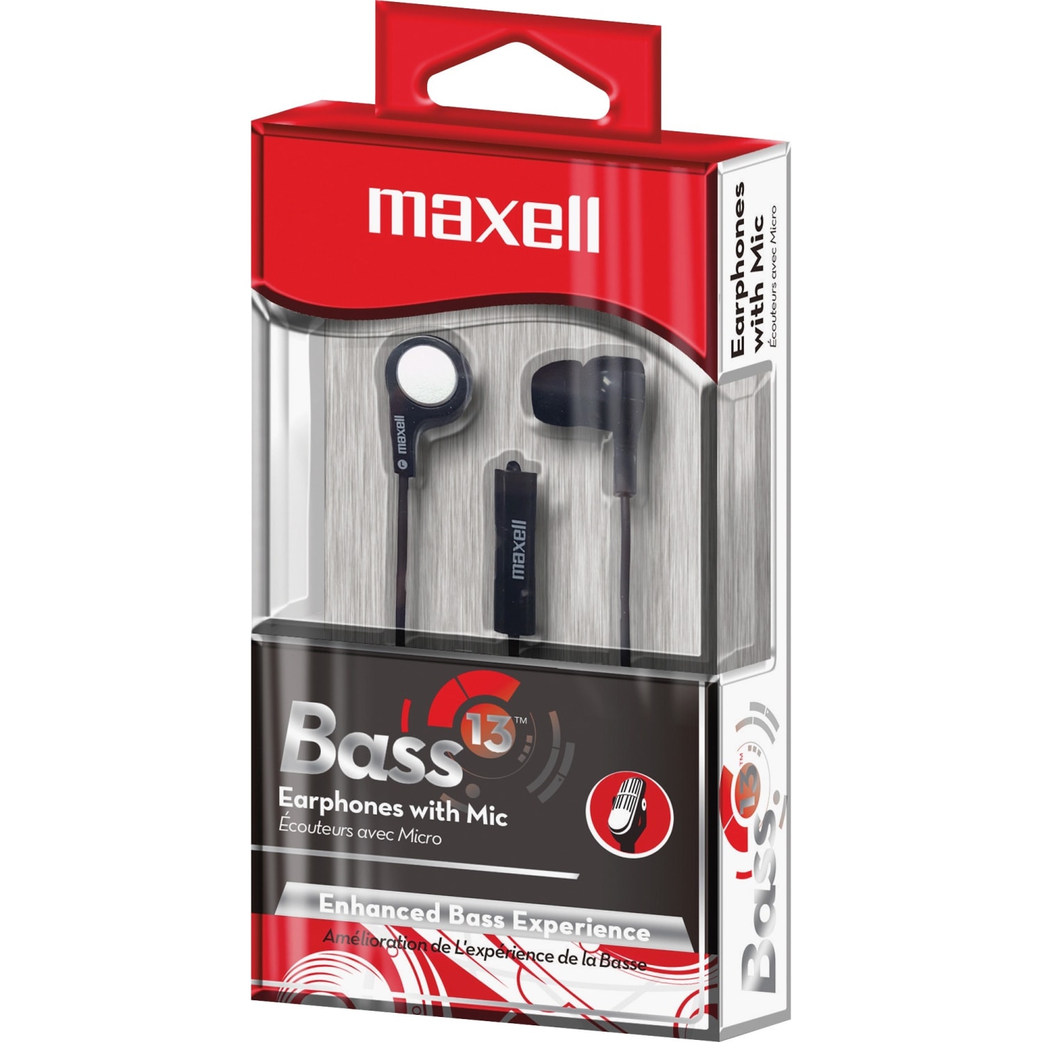 Maxell B-13 199621 Earset - Wired - Earbud - Black - Image 4