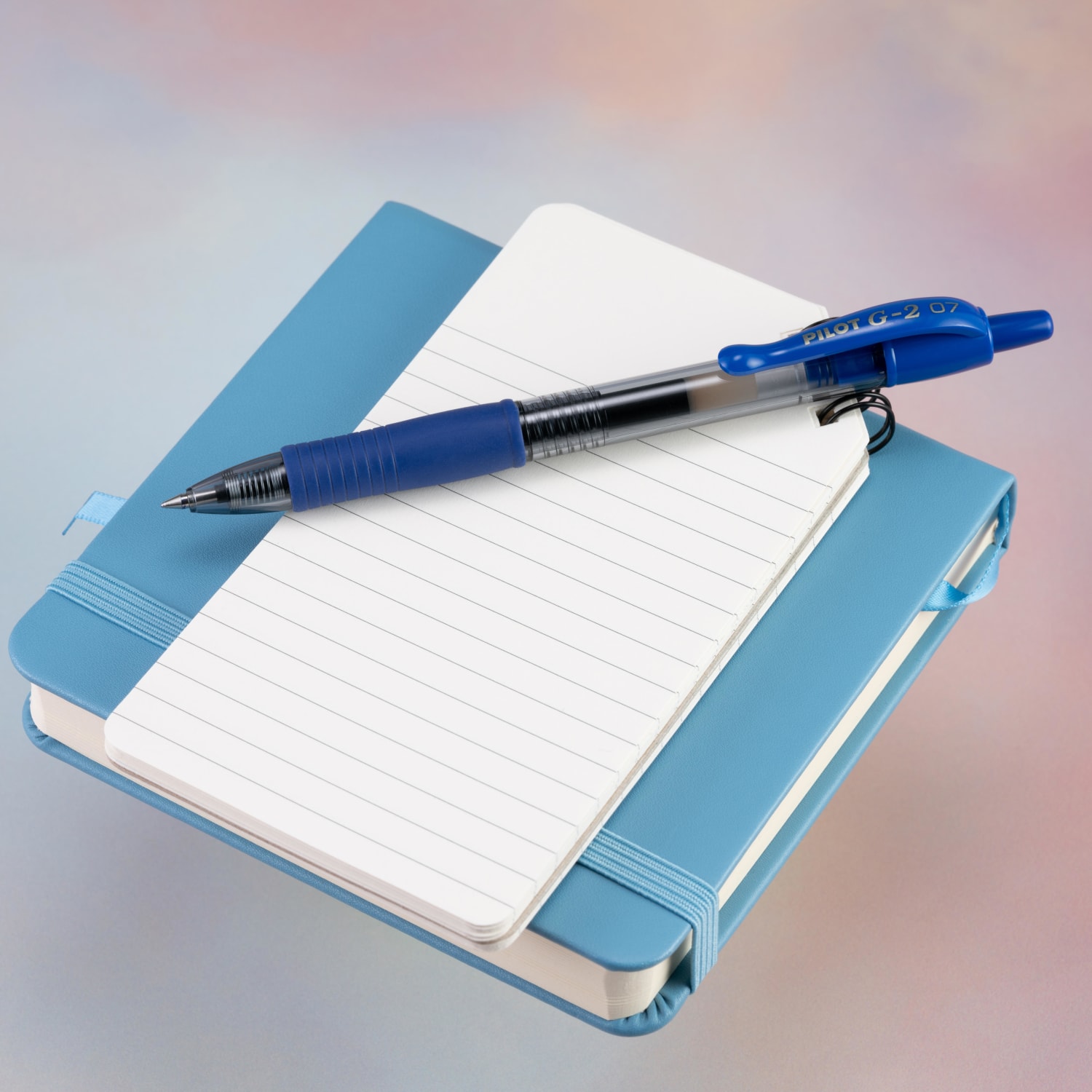 Pilot G2 Retractable Gel Pen, Fine Point, 0.7mm, Clear Barrels, Blue Ink, Tub Of 36 Pens - Image 5
