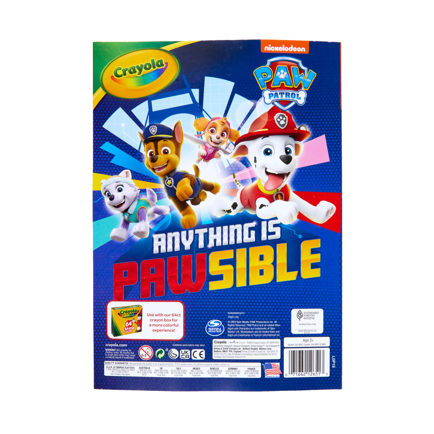 Crayola Paw Patrol Coloring Book - Image 5