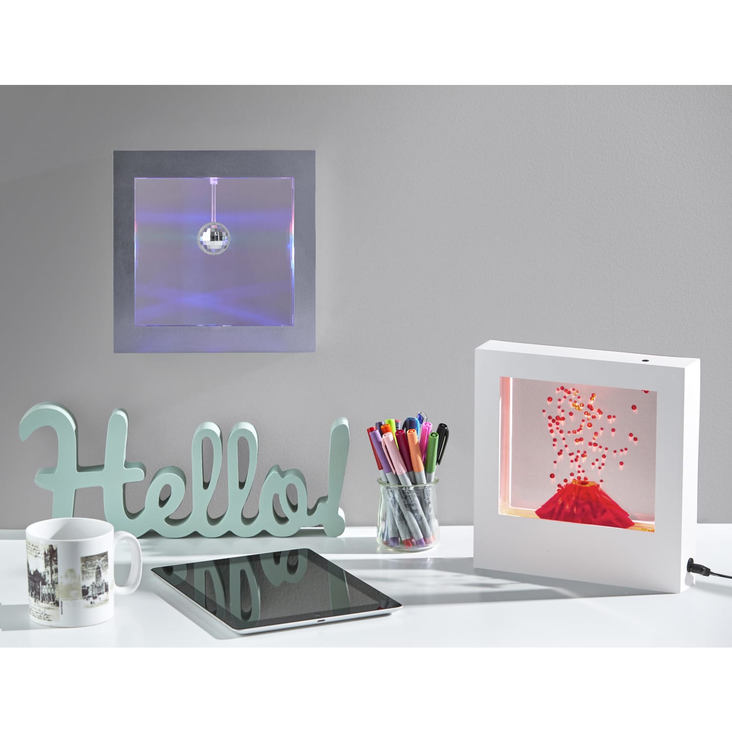 Adesso Simplee Volcano Light Box, 9inH, White - Image 6