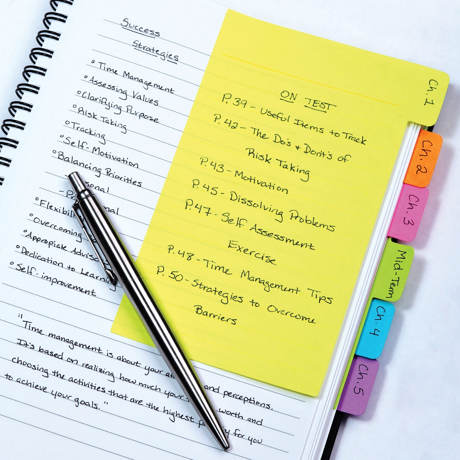 Redi-Tag Assorted Tab Sticky Notes, 4in x 6in, Assorted, Pack of 3 - Image 3