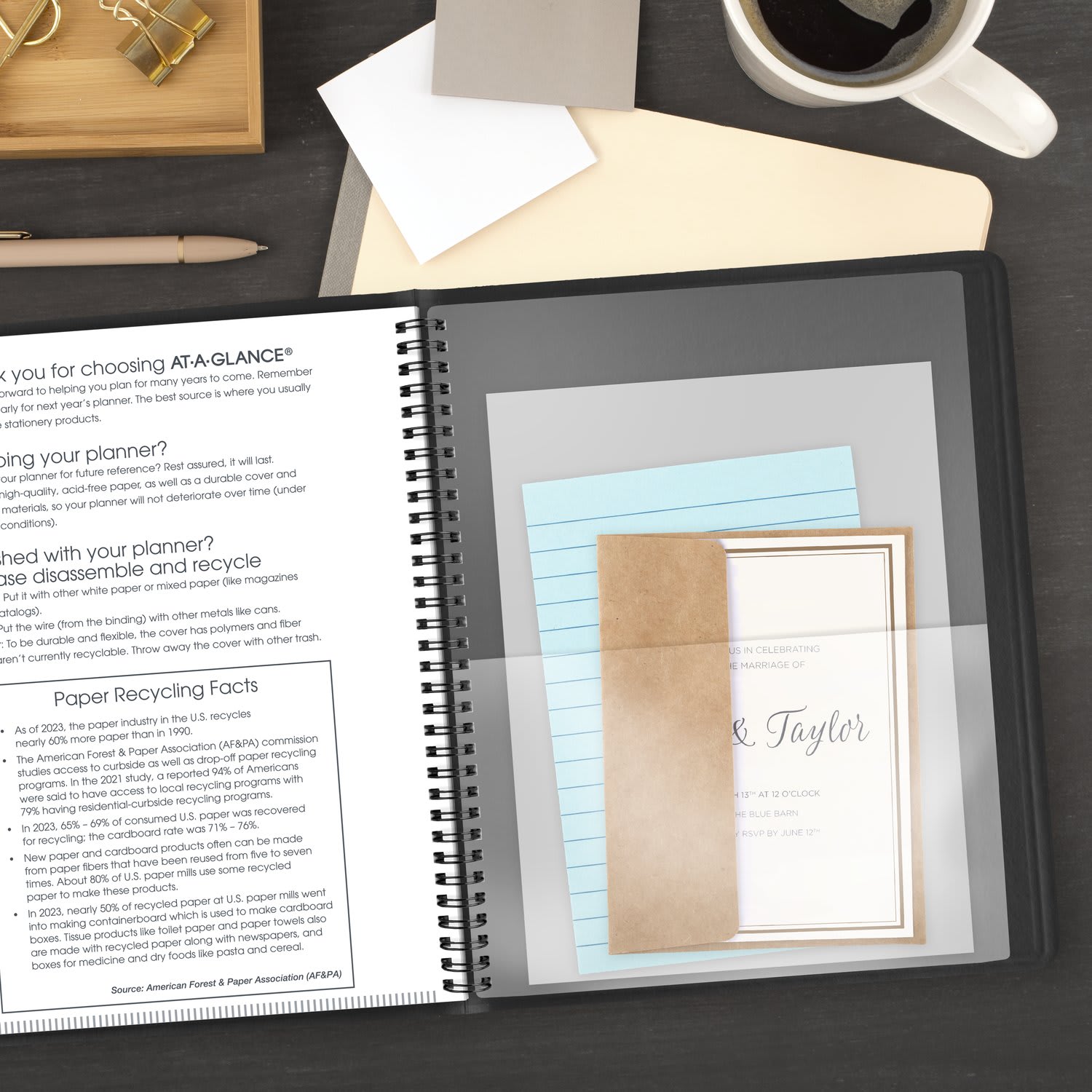 AT-A-GLANCE 2027 15-Month Monthly Planner, Black, Large, 9in x 11in - Image 5