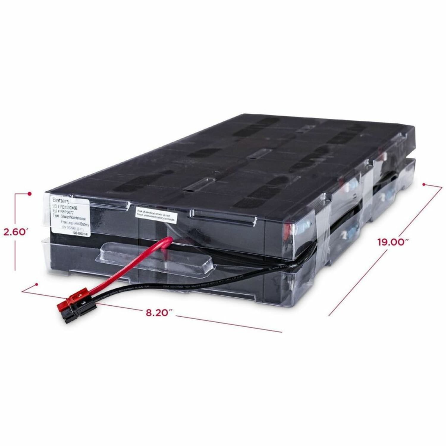 CyberPower RB1290X6B Replacement Battery Cartridge - 6 X 12 V / 9 Ah Sealed Lead-Acid Battery, 18MO Warranty - Image 4