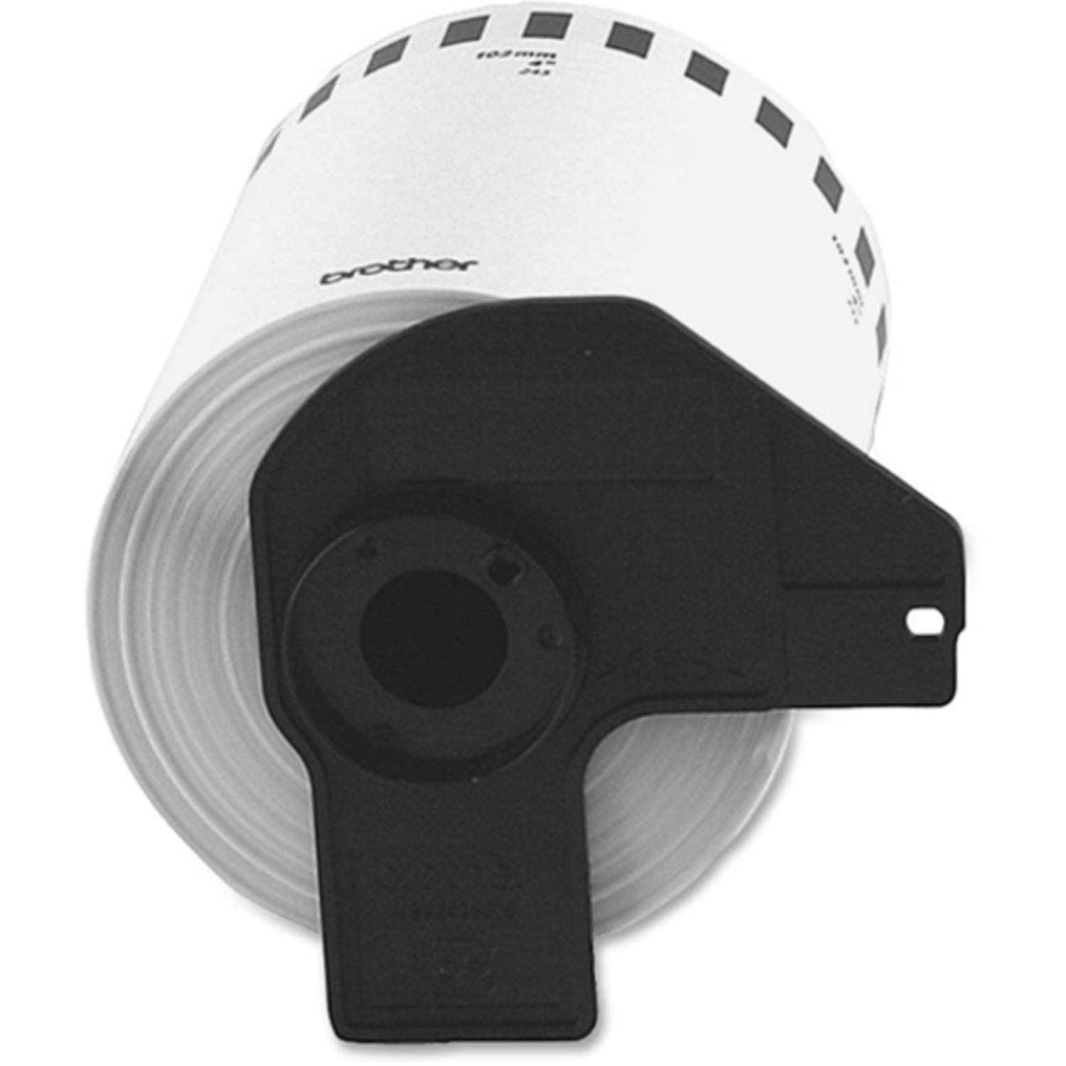 Brother DK1219 - White Small Round Paper Labels - 0.50in Length - 1200 / Roll - Direct Thermal - White - 1 Roll - Image 4