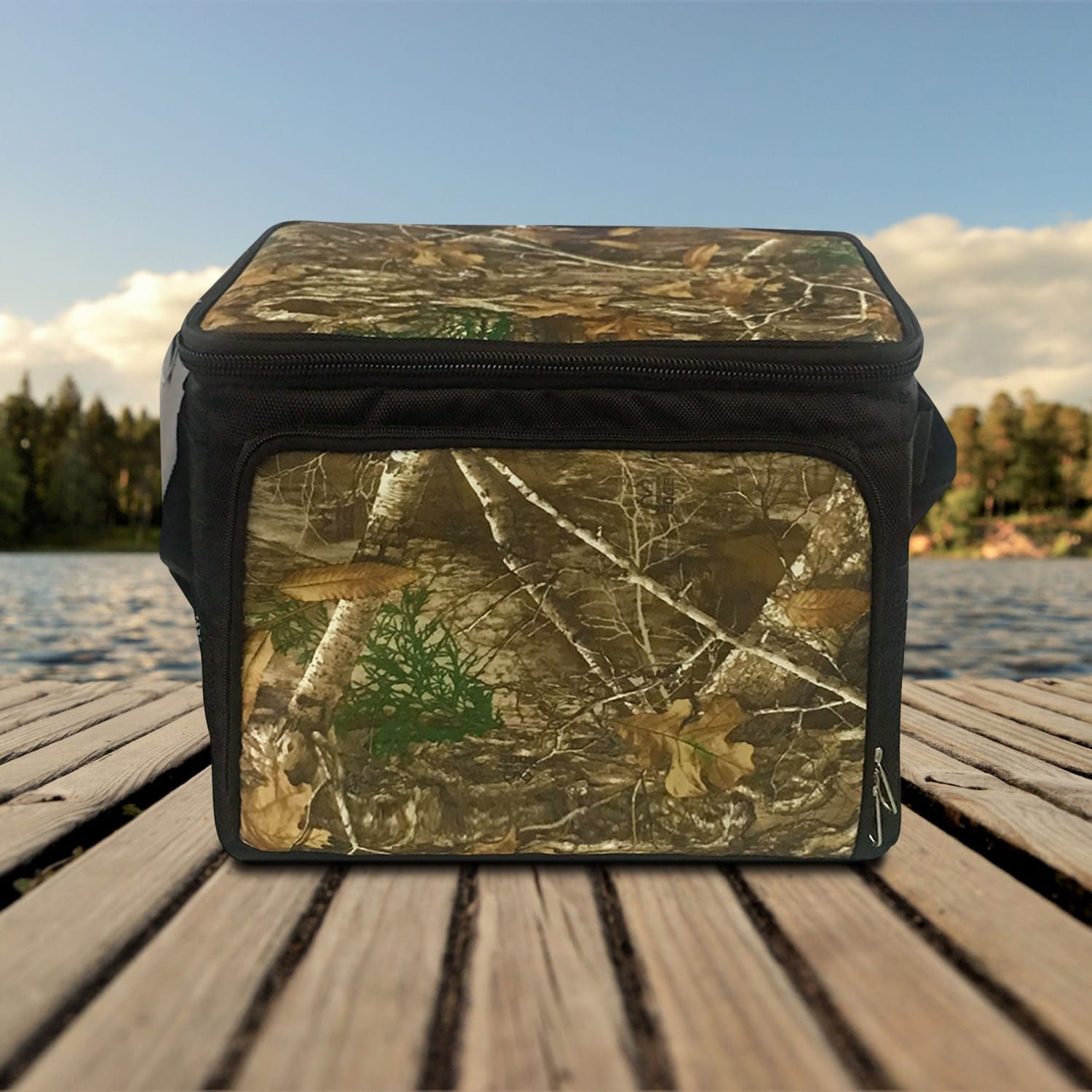 Brentwood Kool Zone 30-Can Insulated Cooler Bag With Hard Liner, 10-1/2inH x 15-3/4inW x 12-1/4inD, Realtree Edge Camo - Image 4