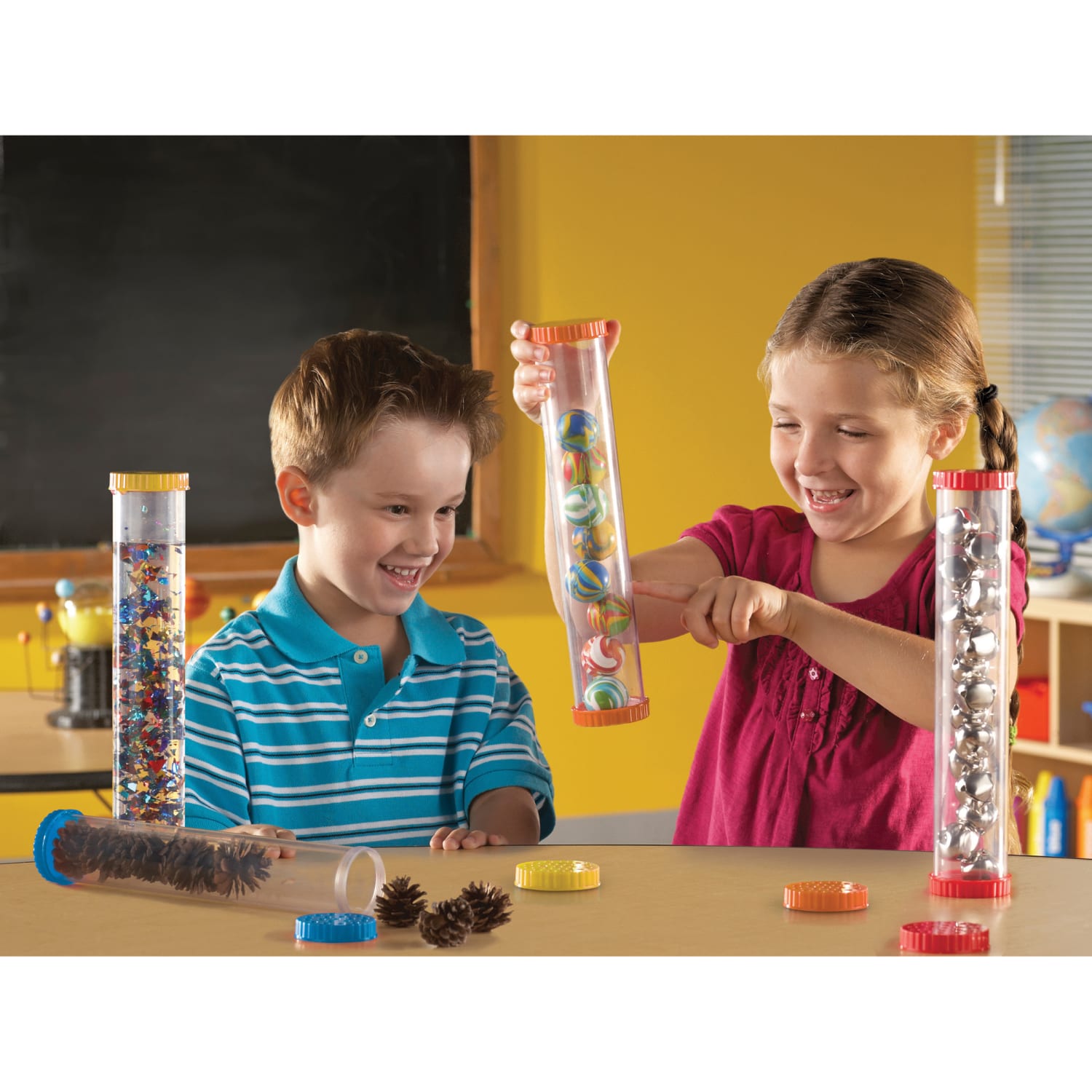 Learning Resources Primary Science Sensory Tubes, 12in x 2 1/2in, Pre-K To Grade 1, Pack Of 4 Tubes - Image 6