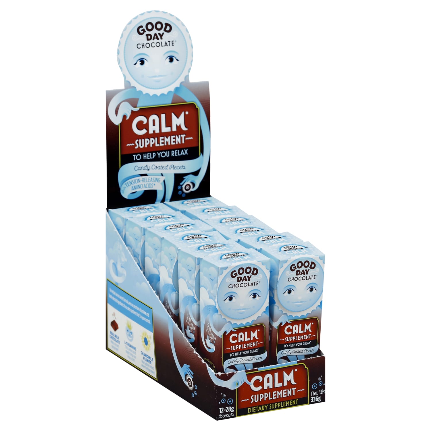 Good Day Chocolate Supplements, Calm Milk Chocolate, .99 oz, Total Qty 12 - Image 5