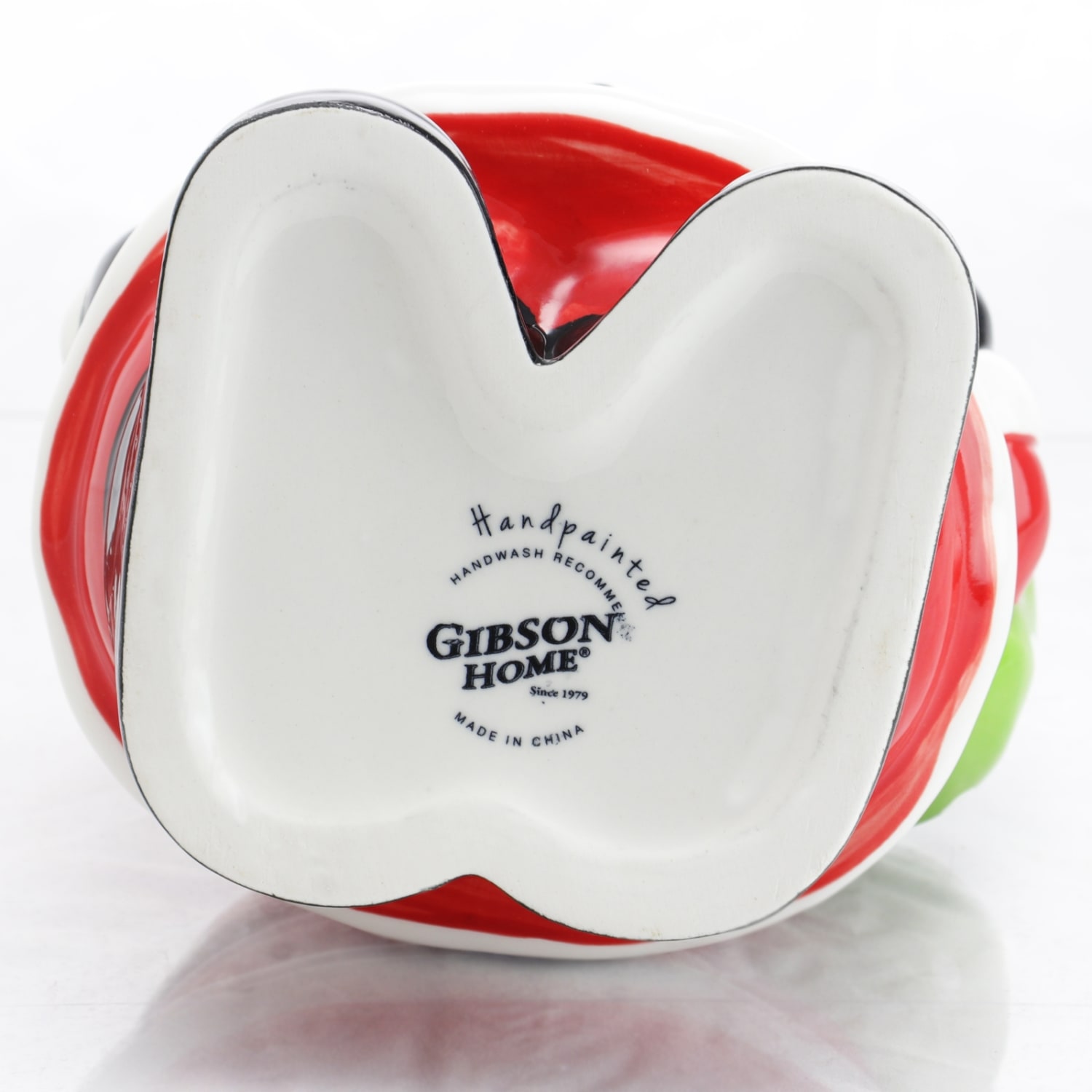Gibson Home Jovial St. Nick Santa Holiday Cookie Jar, 7-1/2in, Red - Image 3