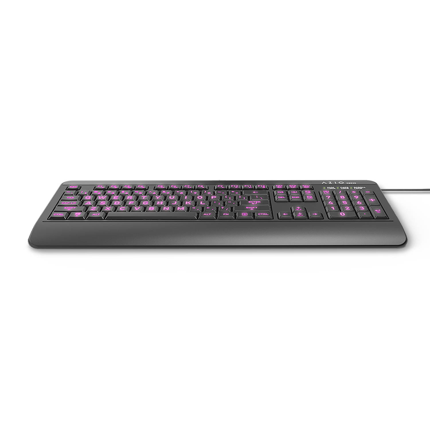 Azio KB530 USB Backlit Keyboard With Antimicrobial Protection, AZI917800F045 - Image 3