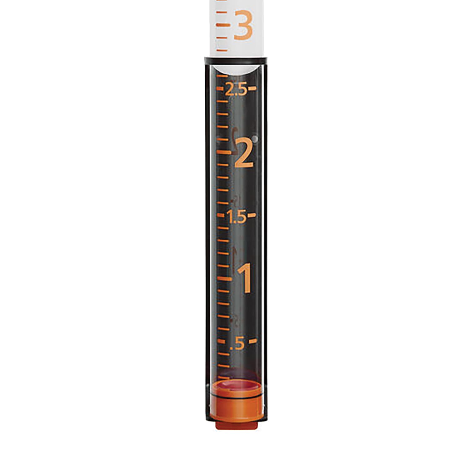 Taylor Precision Products 5in-Capacity Jumbo Rain Gauge, 27-3/16inH x 3-3/4inW x 3-3/4inD, Orange - Image 4