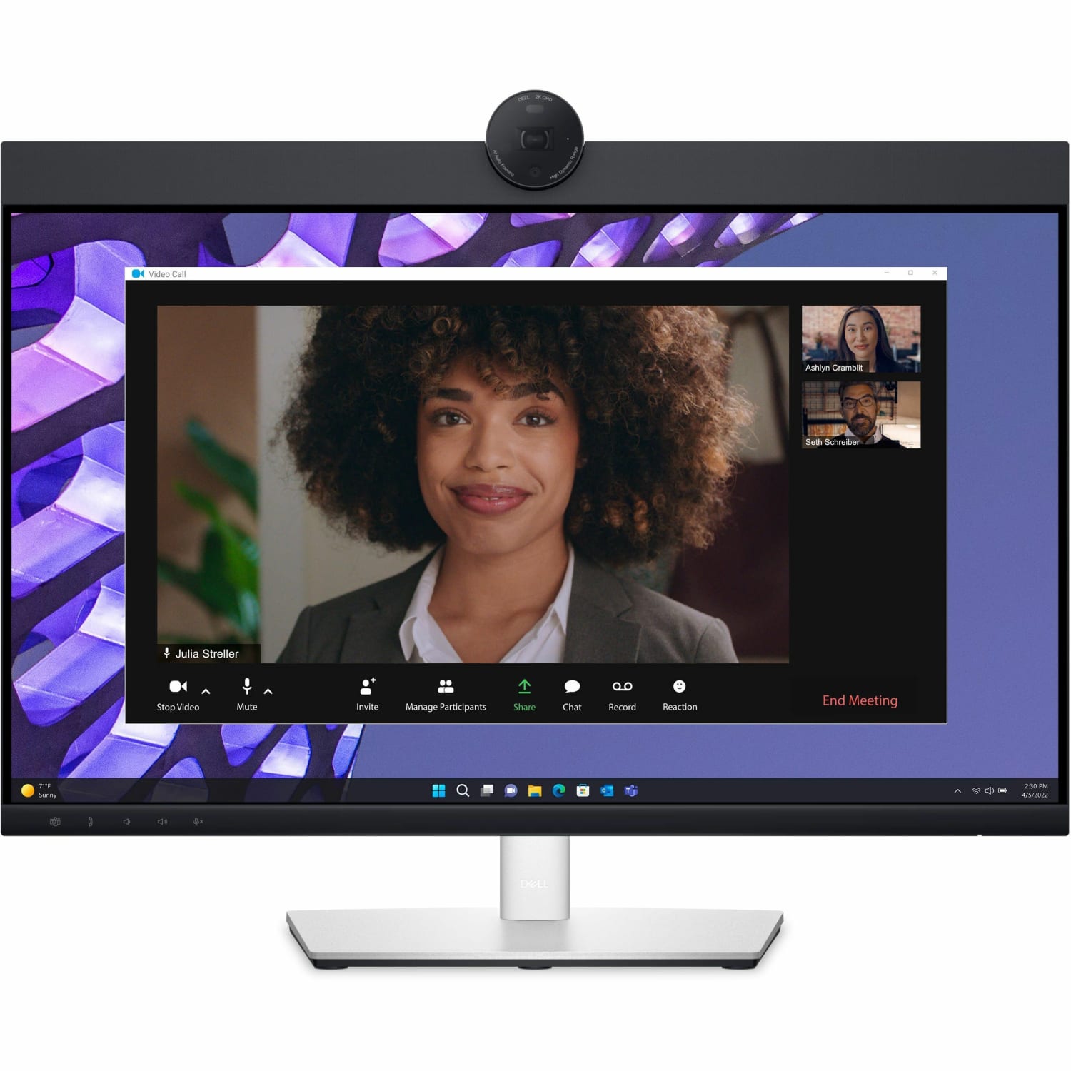 Dell P2424HEB 24in Class Webcam Full HD LED Monitor - 16:9 - 23.8in Viewable - In-plane Switching (IPS) Technology - DELLP2424HEB - Image 3