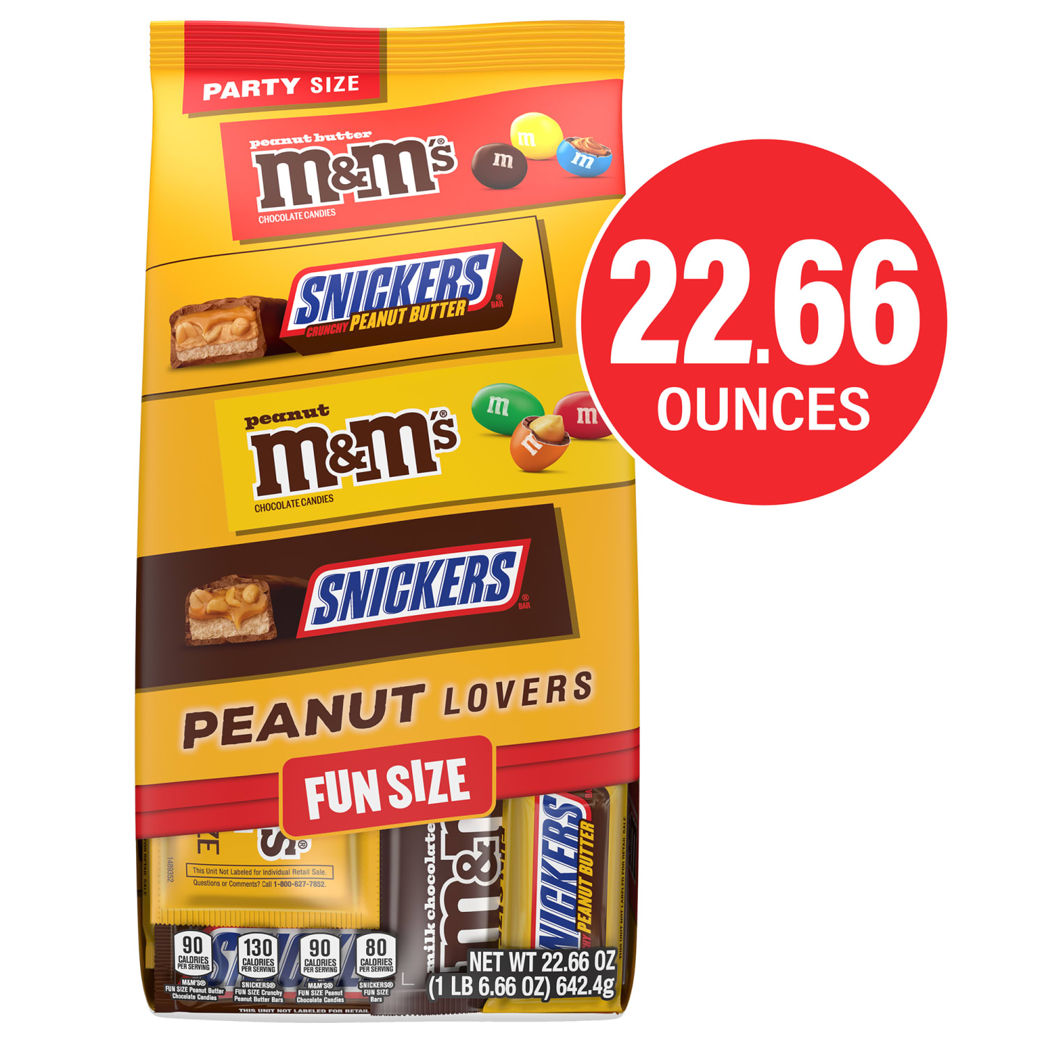 Mars Peanut Lovers Fun Size Party Pack, 22.66 Oz - Image 3